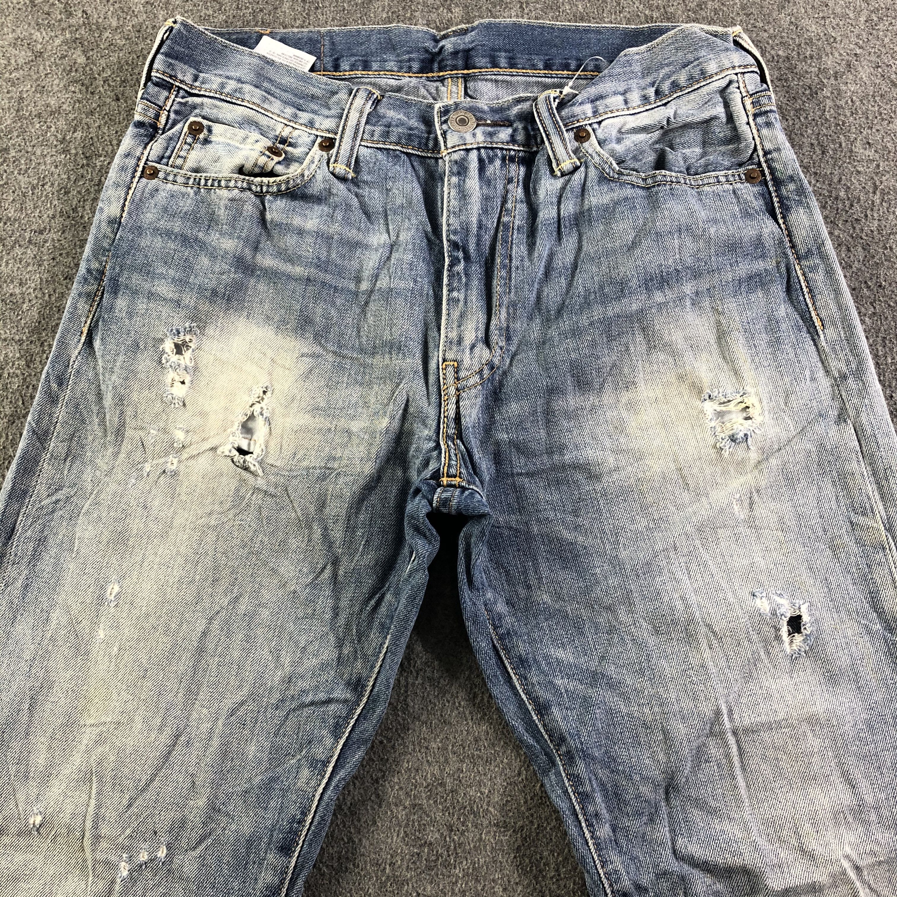 Levi's Vintage Faded Blue Levis 513 Jeans-J3278 Size US 30 / EU 46 - 3 Thumbnail