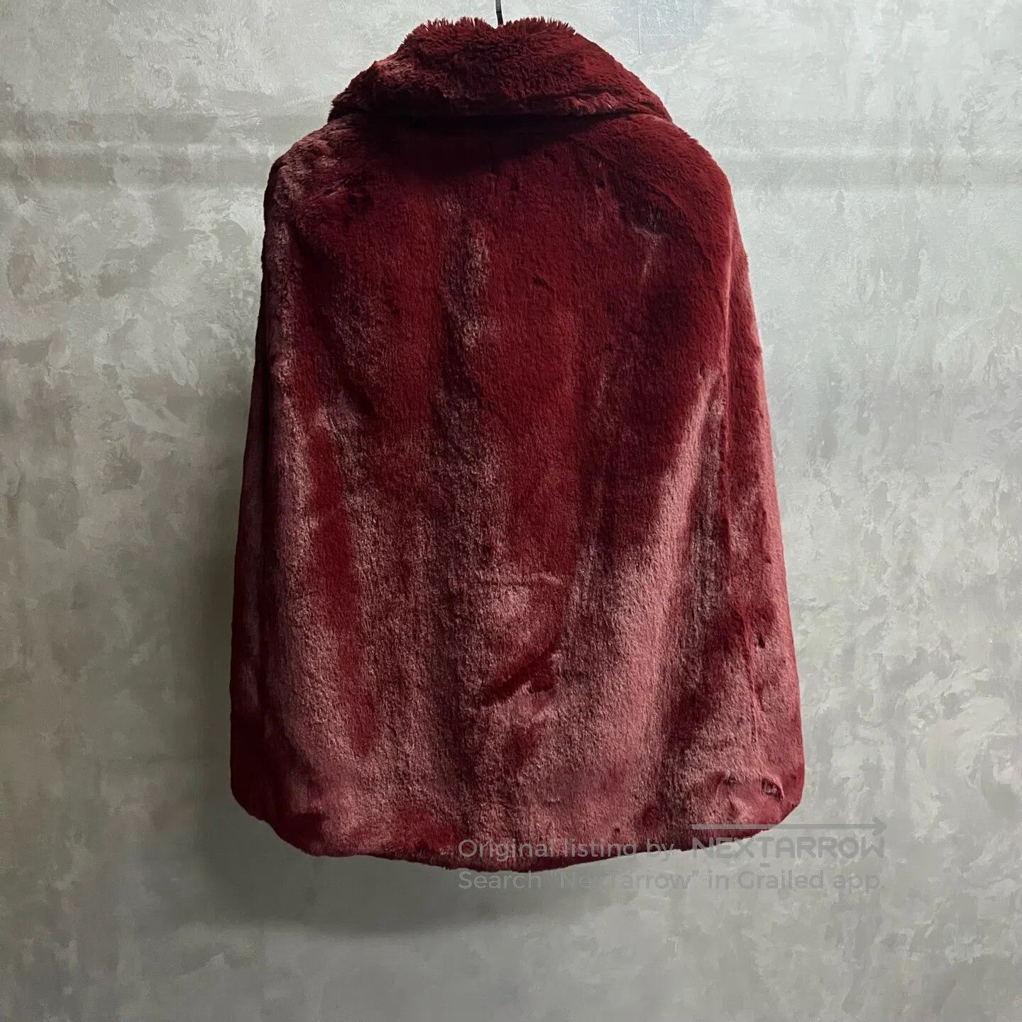 Burberry Burberry Red checkered fur coat | Size XS / US 0-2 / IT 36-38 - 5 Thumbnail