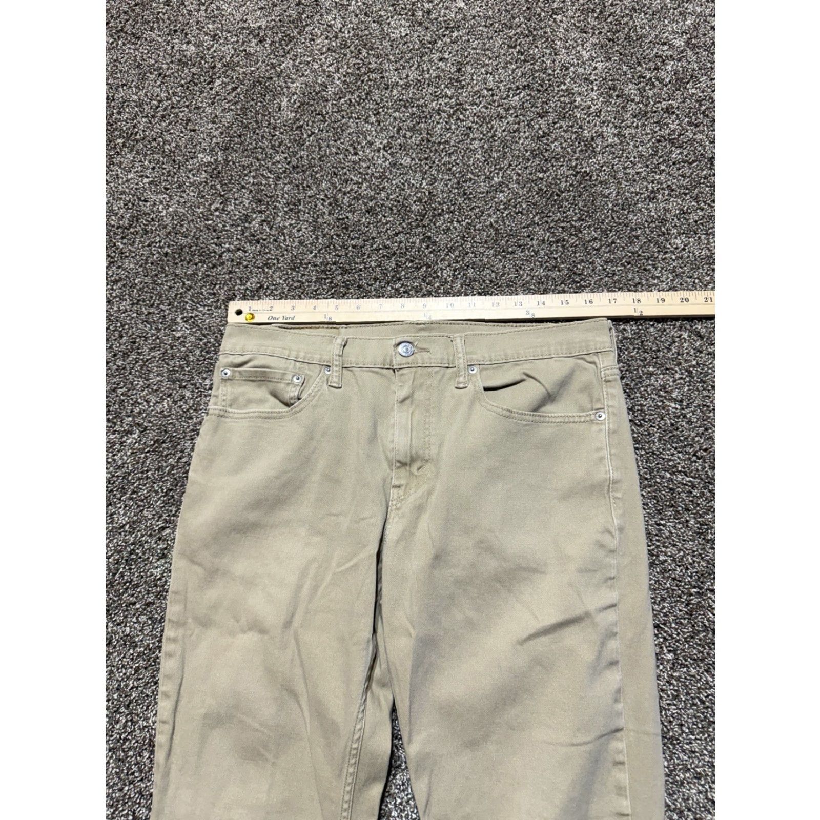 Levi's Levi’s 511 Slim Straight Pants Mens Khakis Casual Tan Beige 34X32 34 34 Waist Inseam Cotton Logo Regular Straight Jeans-Trousers 500 Series Mens Size US 34 / EU 50 - 6 Thumbnail