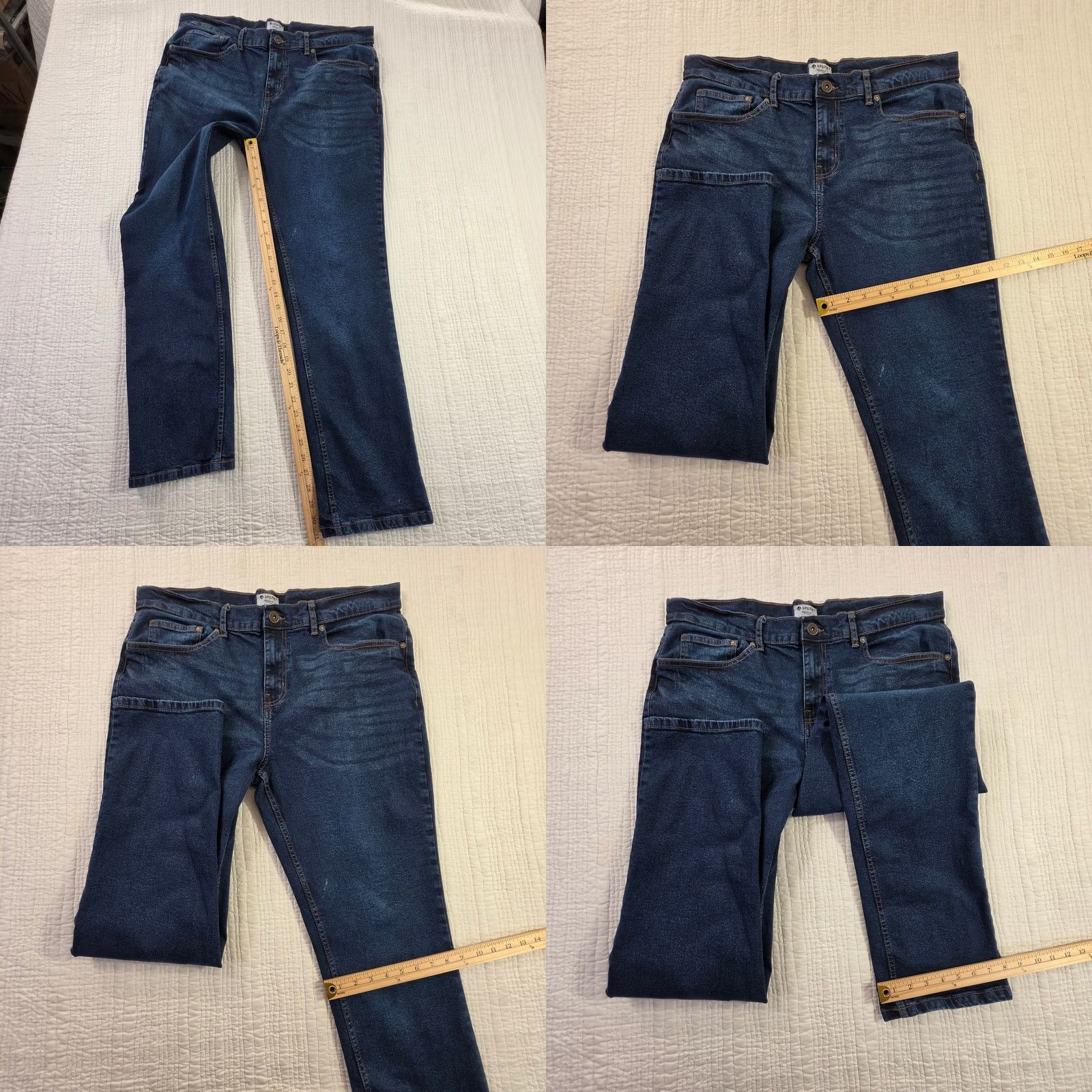 Sperry Sperry Jeans Mens 36x29 Blue Straight Leg Denim Pants Cotton Blend Dark Wash EUC Size US 36 / EU 52 - 9 Thumbnail