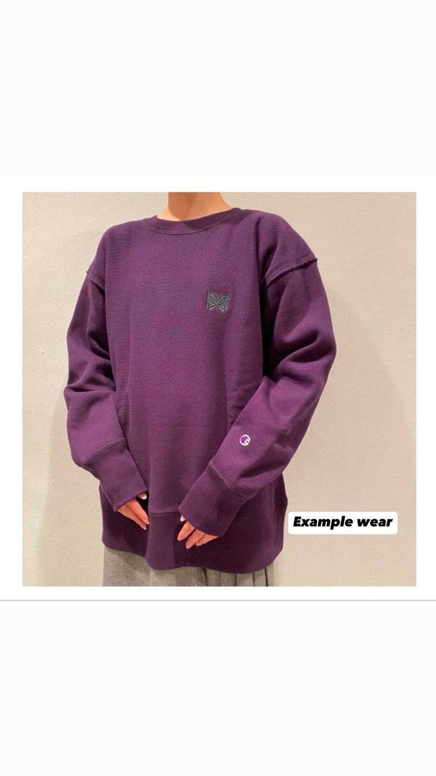 Beams Plus 2020 Champion Reverse Wave X Needless x Beams Sweatshirt A2 Size US M / EU 48-50 / 2 - 2 Thumbnail