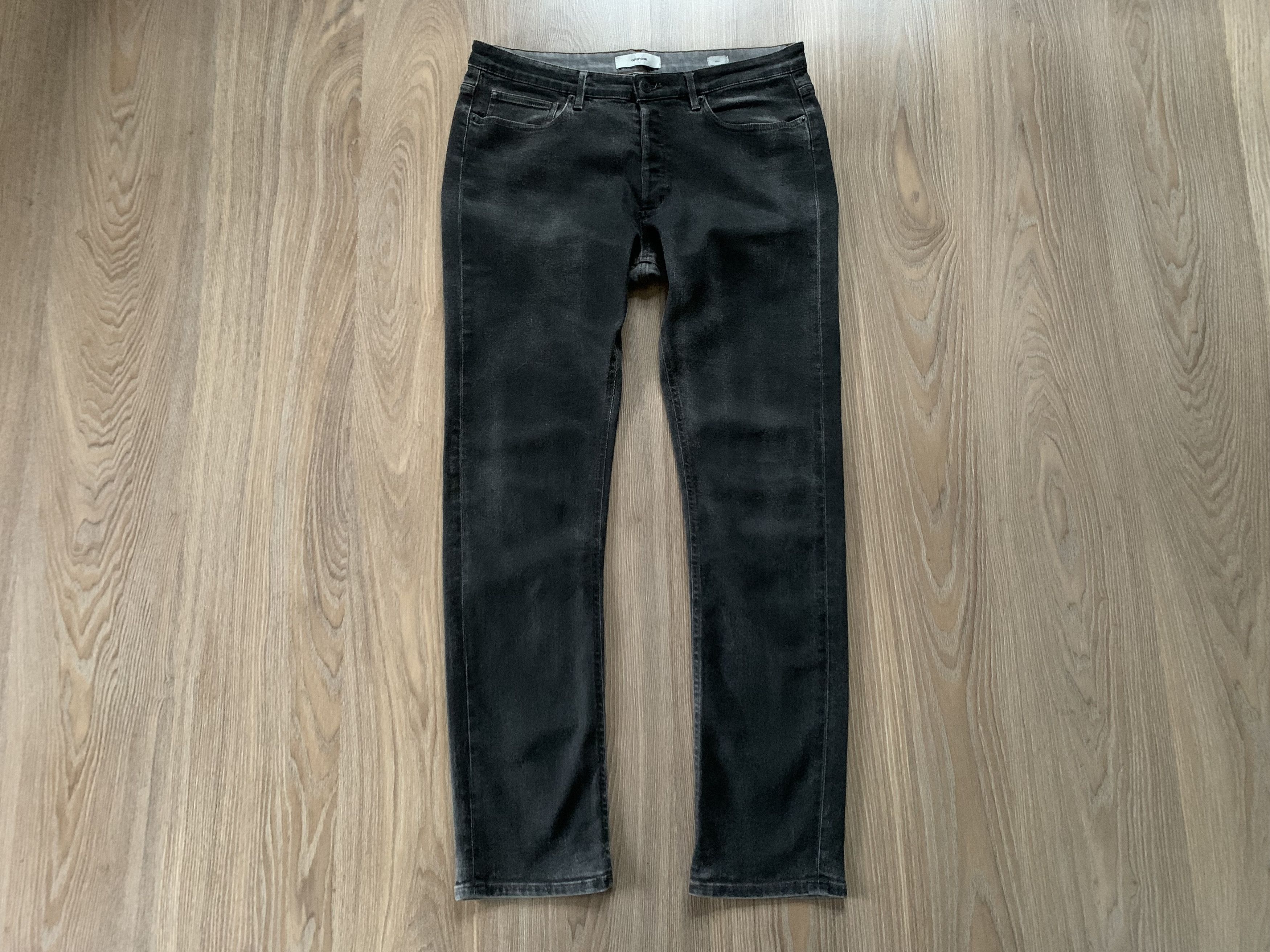 Grifoni Mauro Grifoni Pier Wax Grey Jeans Size US 35 - 2 Thumbnail