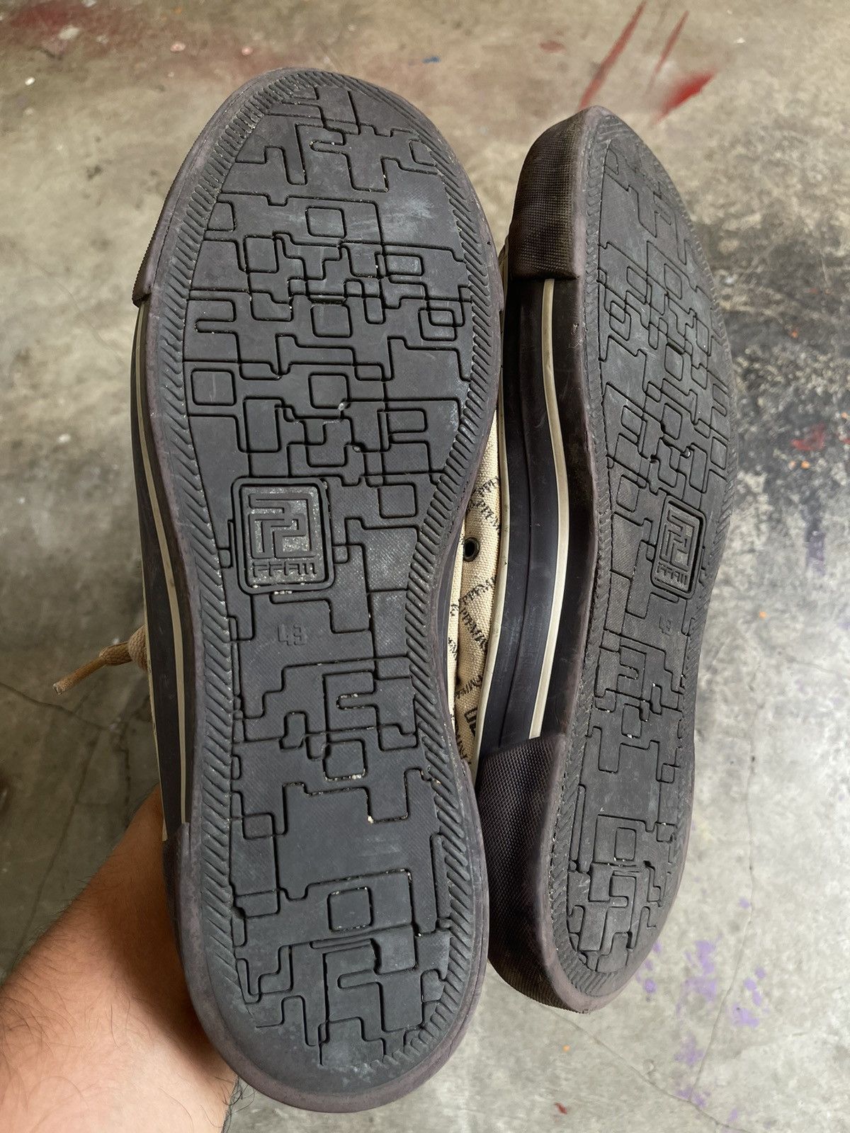 PPFM PPFM Monogram Low Top Sneakers Size US 10 / EU 43 - 7 Thumbnail