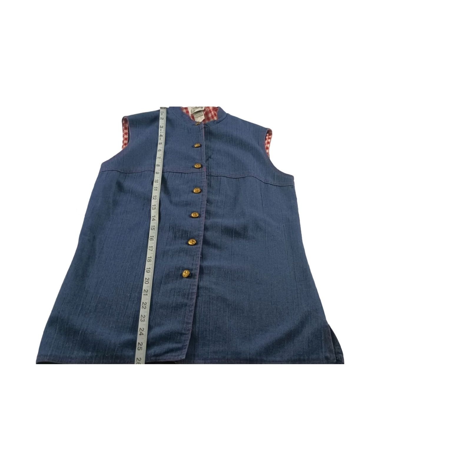 Vintage VINTAGE Jonathan Logan Womens Button Front Top Shirt Blue 13/14 Sleeveless Button-Up Casual Womens Size XL / US 12-14 / IT 48-50 - 5 Thumbnail