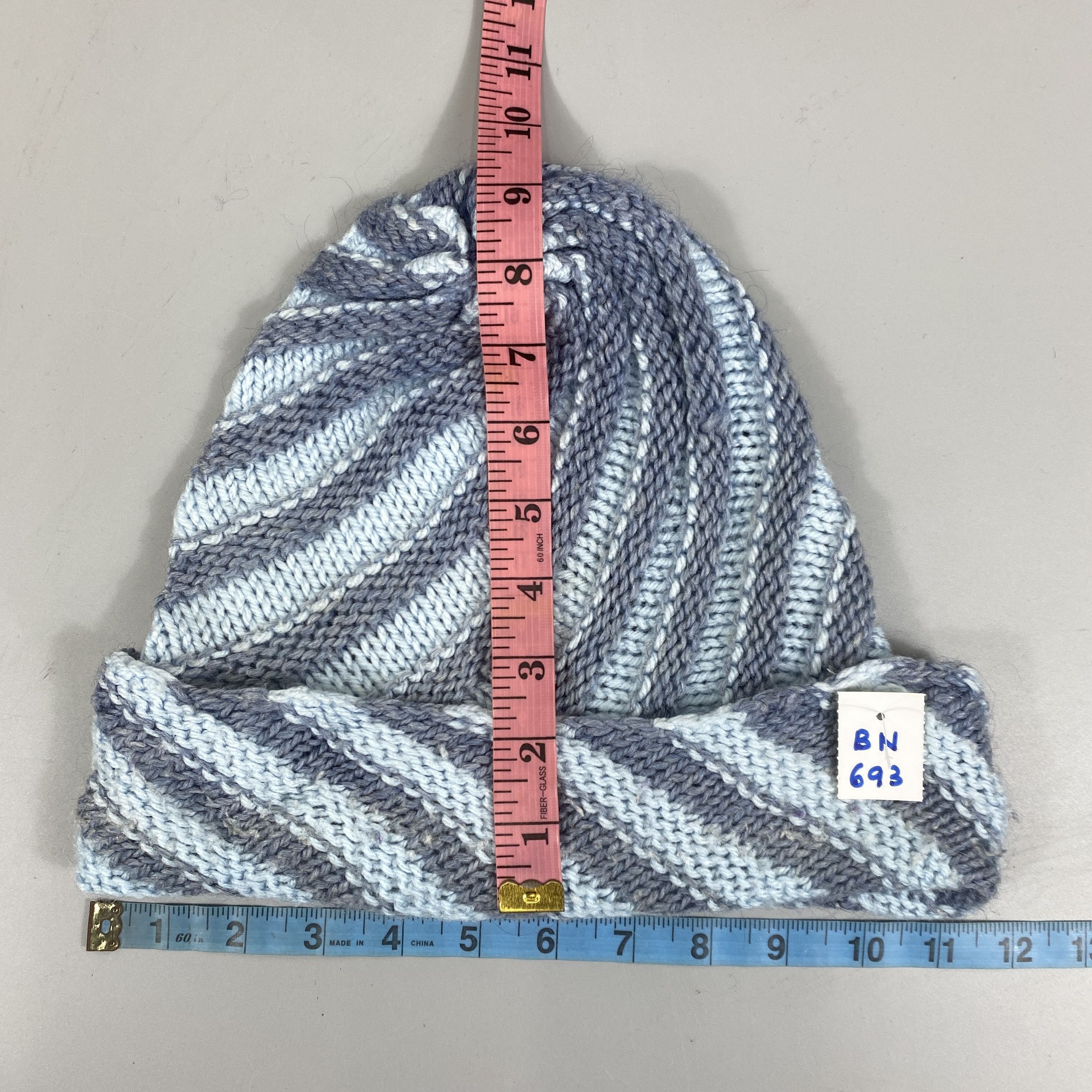 Japanese Brand Vintage Knitted Spiral Beanie -BN693 Size ONE SIZE - 5 Thumbnail