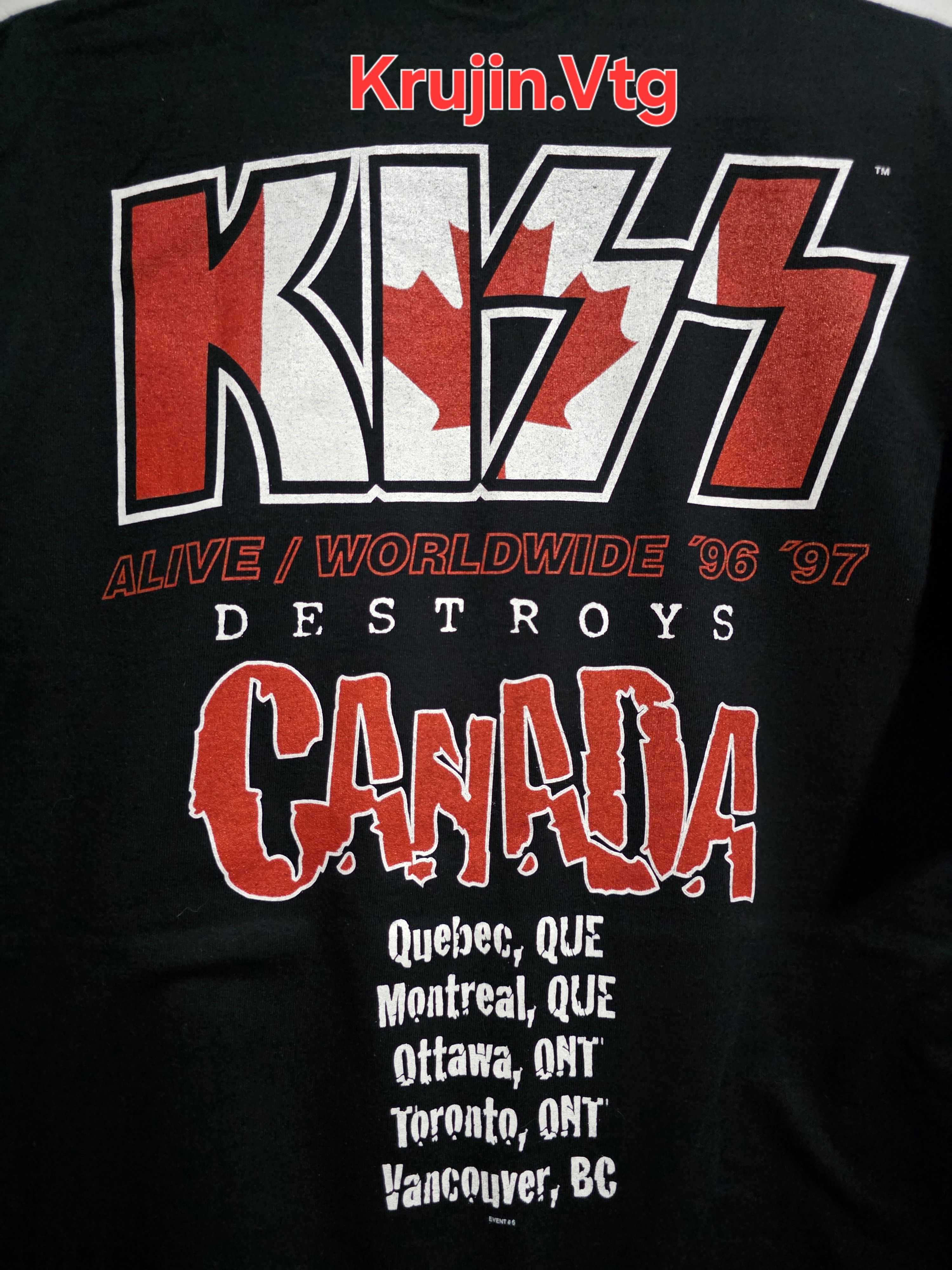 Other KISS t-shirt "Destroys Canada" design from their Alive Size US L / EU 52-54 / 3 - 6 Thumbnail