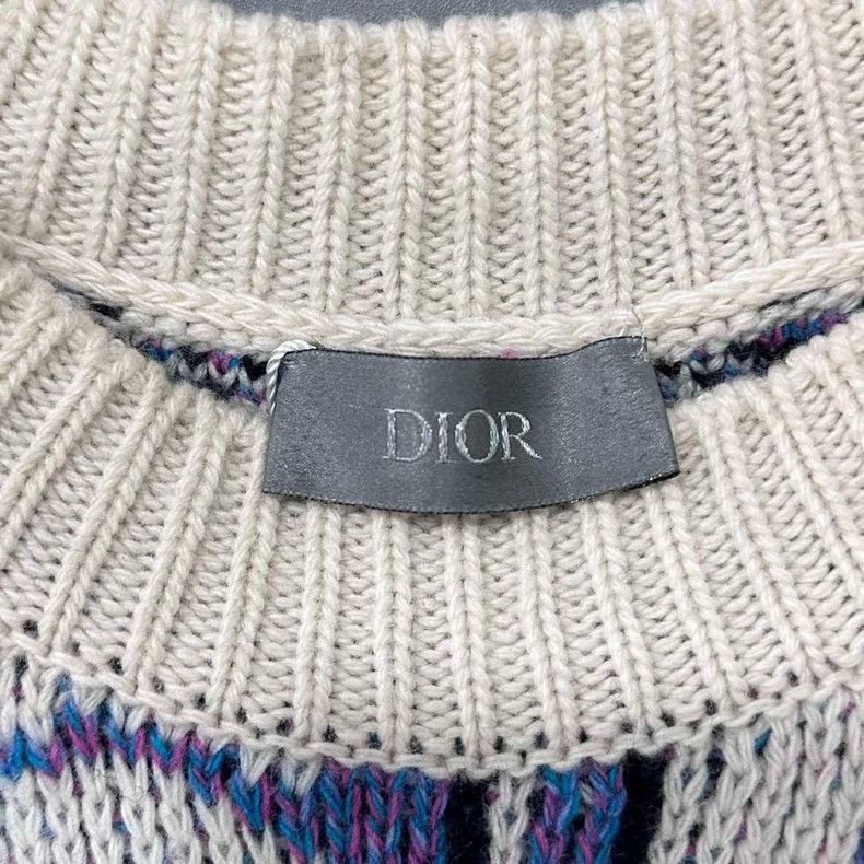Dior Dior Patterned Knit Sweatshirt-2505 Size M / US 6-8 / IT 42-44 - 4 Thumbnail