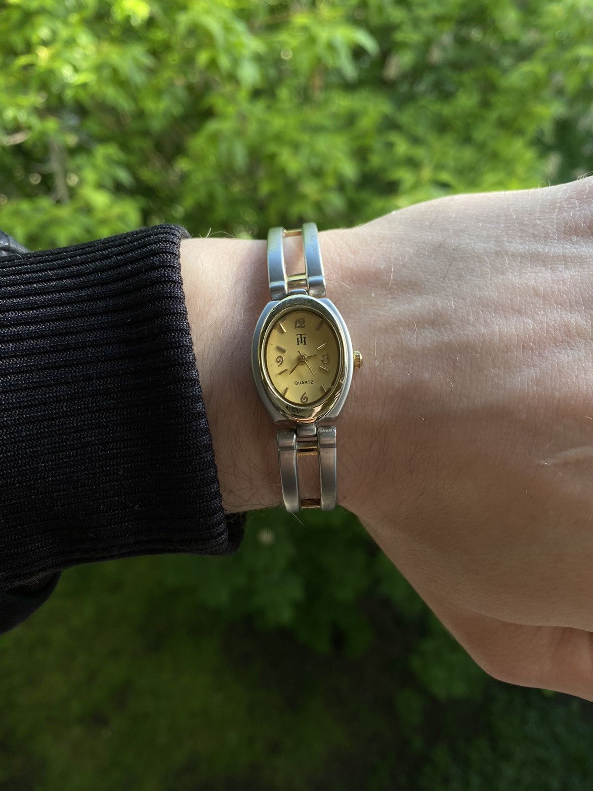 Japanese Brand × Jewelry × Vintage Elegant Two-Tone Watch - Silver & Gold Size ONE SIZE - 2 Thumbnail