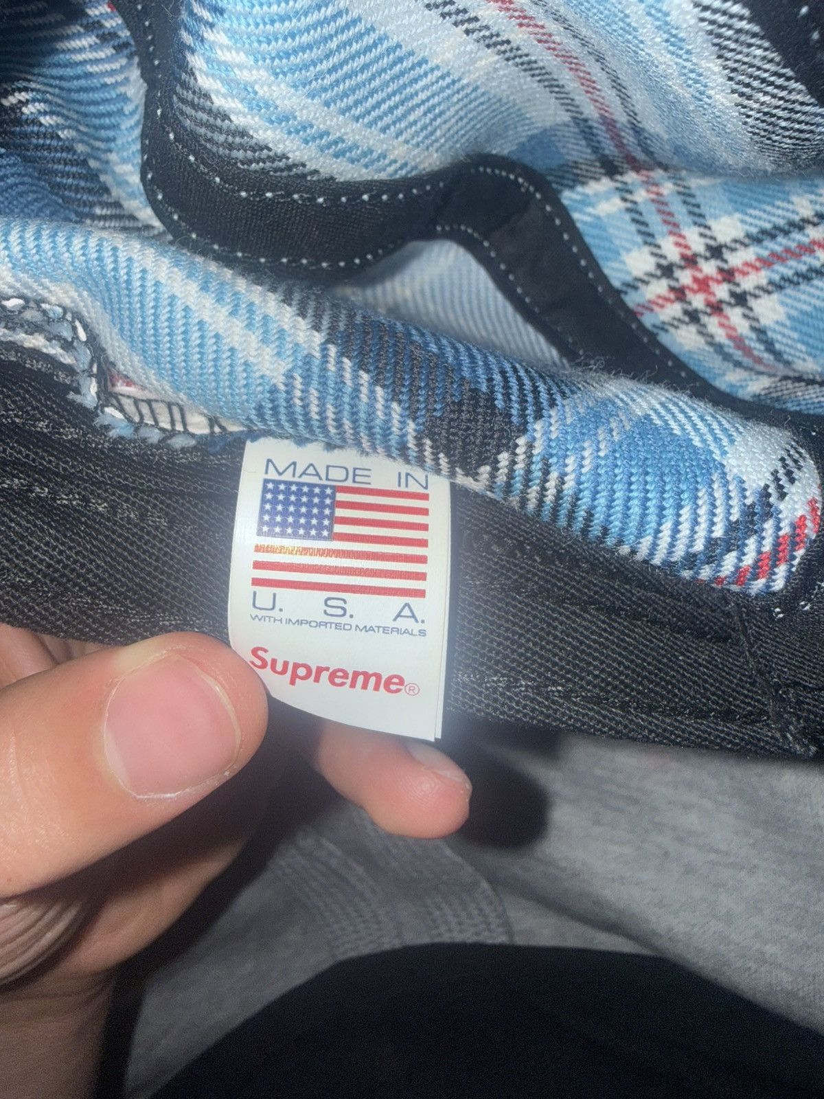 Supreme Supreme Lochcarron Camp Cap Light Blue Size ONE SIZE - 5 Thumbnail