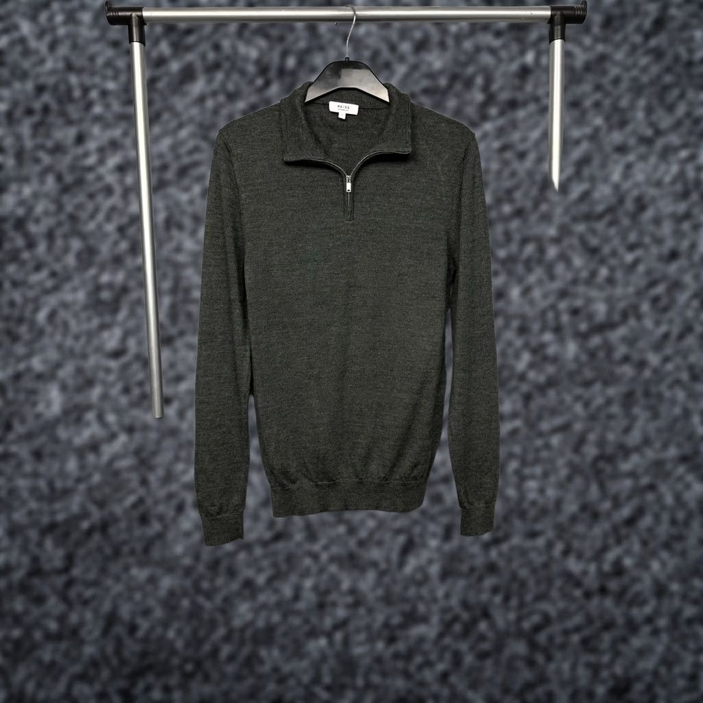 Reiss Reiss Sweater Nike Shirt Merino Wool 1/4 Zip Gray Size S Mens Pullover 1/4 Zip Wool Pattern Solid Size US S / EU 44-46 / 1 - 1 Thumbnail