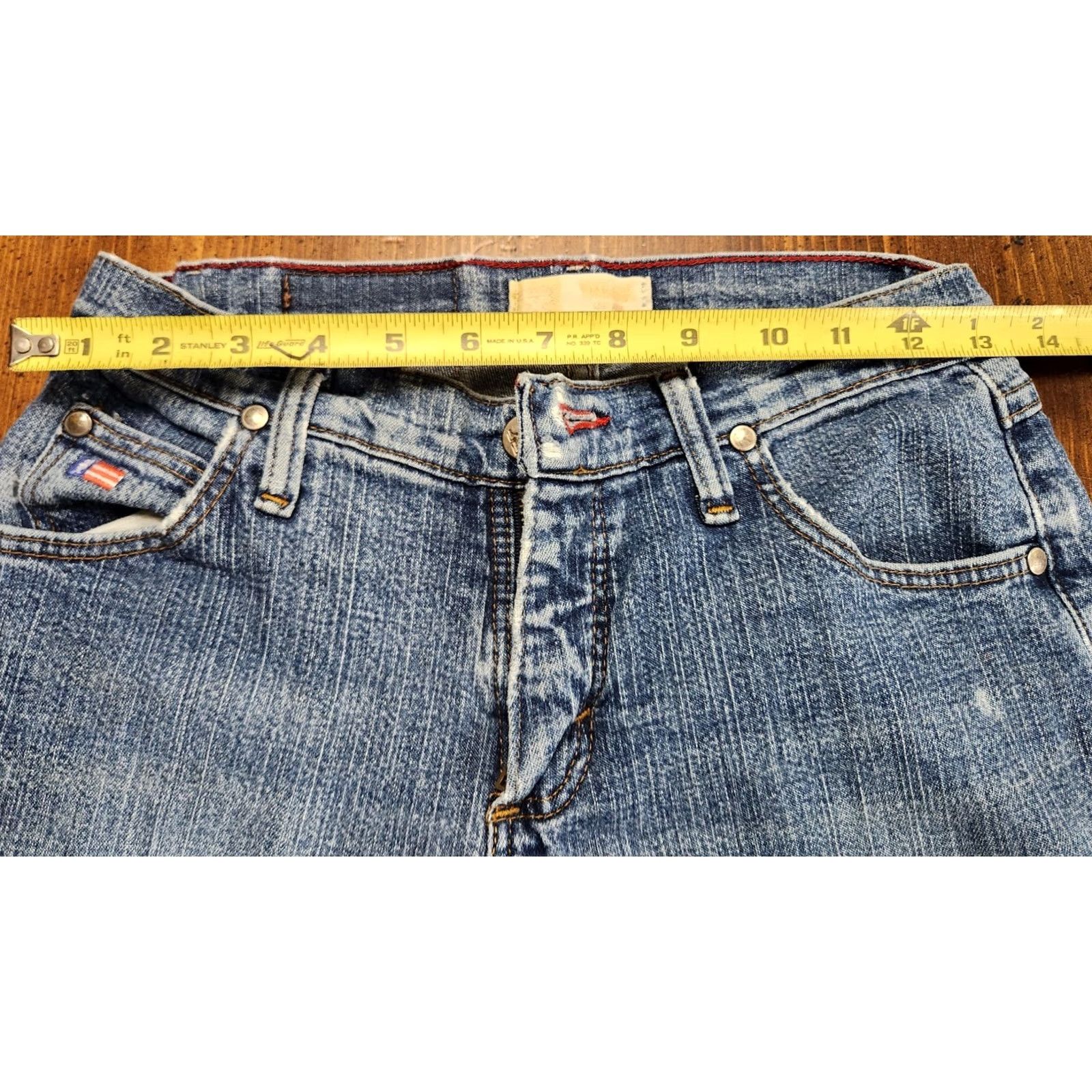 Wrangler Wranglers 23X Premium Jean Straight Women 26 X 29 Blue Denim 100% Cotton 5-Pocket Zip Regular Size 26" / US 2 / IT 38 - 4 Thumbnail
