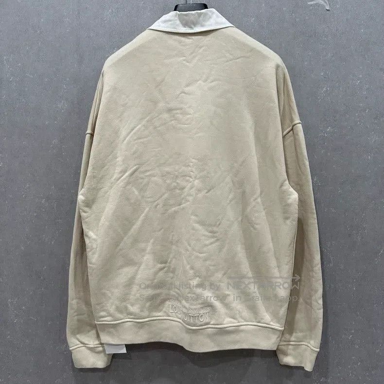 Louis Vuitton Louis Vuitton Letter-embroidered half-zip crew neck pullov Size US XXL / EU 58 / 5 - 2 Thumbnail