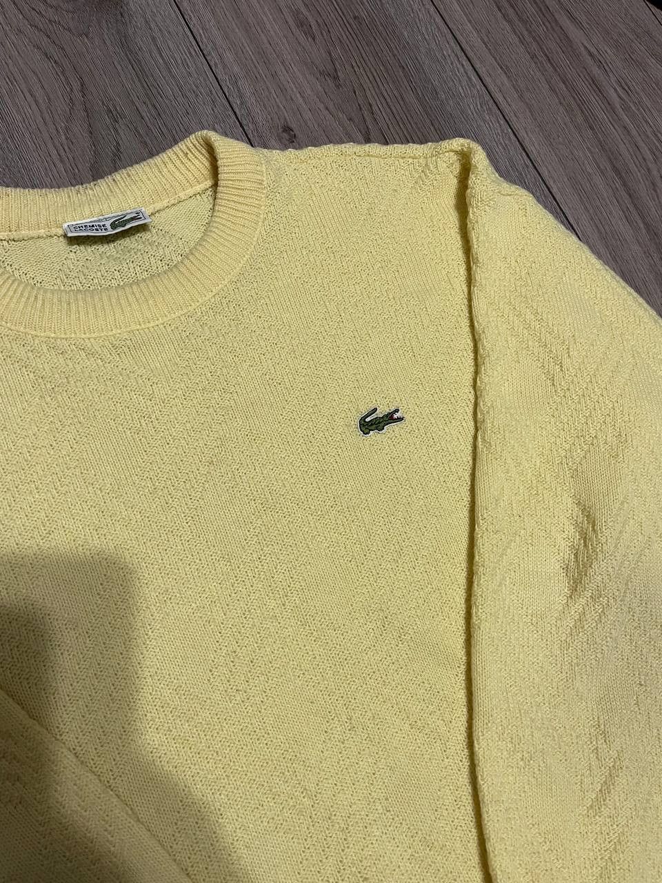 Lacoste VINTAGE 90's LACOSTE CHEMISE knit Yellow Wool sweater Size US M / EU 48-50 / 2 - 3 Thumbnail