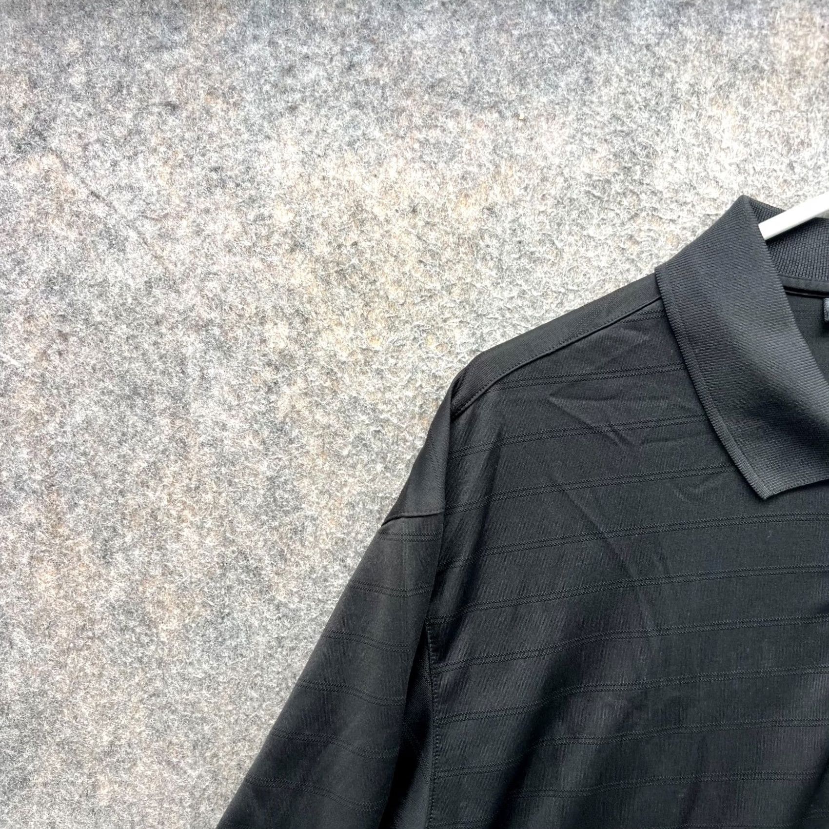 Adidas Adidas Polo Shirt Men Large Black Stripes Clima Lite Golf Trefoil Size US L / EU 52-54 / 3 - 7 Thumbnail