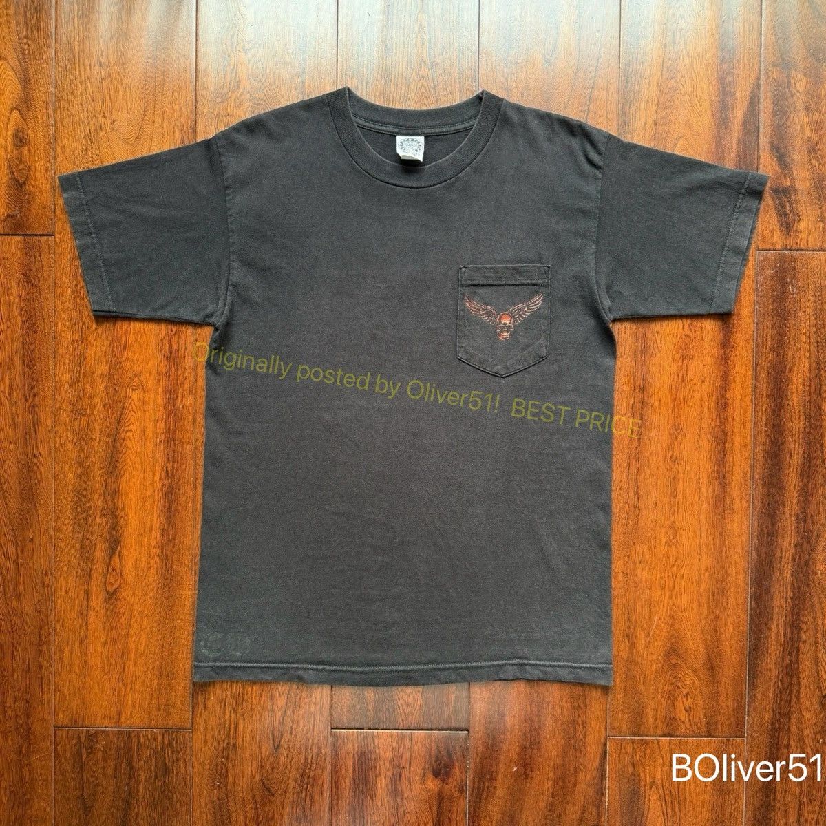 Chrome Hearts RARE Vintage 90s Chrome Hearts Anvil Tag Pocket Tee