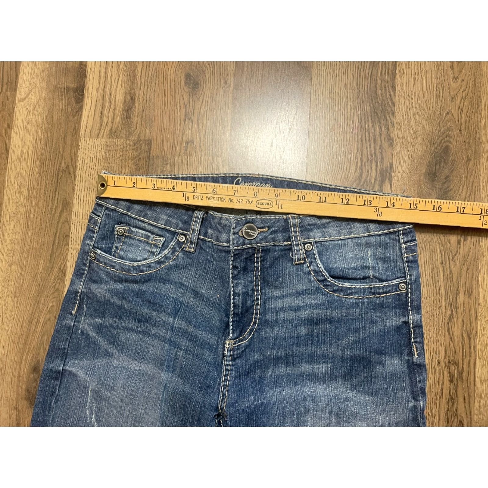 Vintage Common Genes Jeans Women's Size 10 Blue Denim Bootcut Pockets Jeans Size 32" / US 10 / IT 46 - 7 Thumbnail