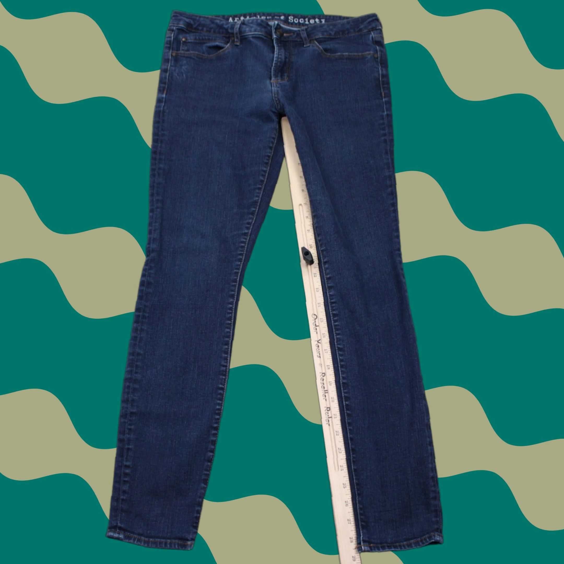 Vintage Articles of Society Jeans Women 30 Blue Cotton/Rayon/Polyester Stretch 29" Inseam Size 30" / US 8 / IT 44 - 1 Thumbnail