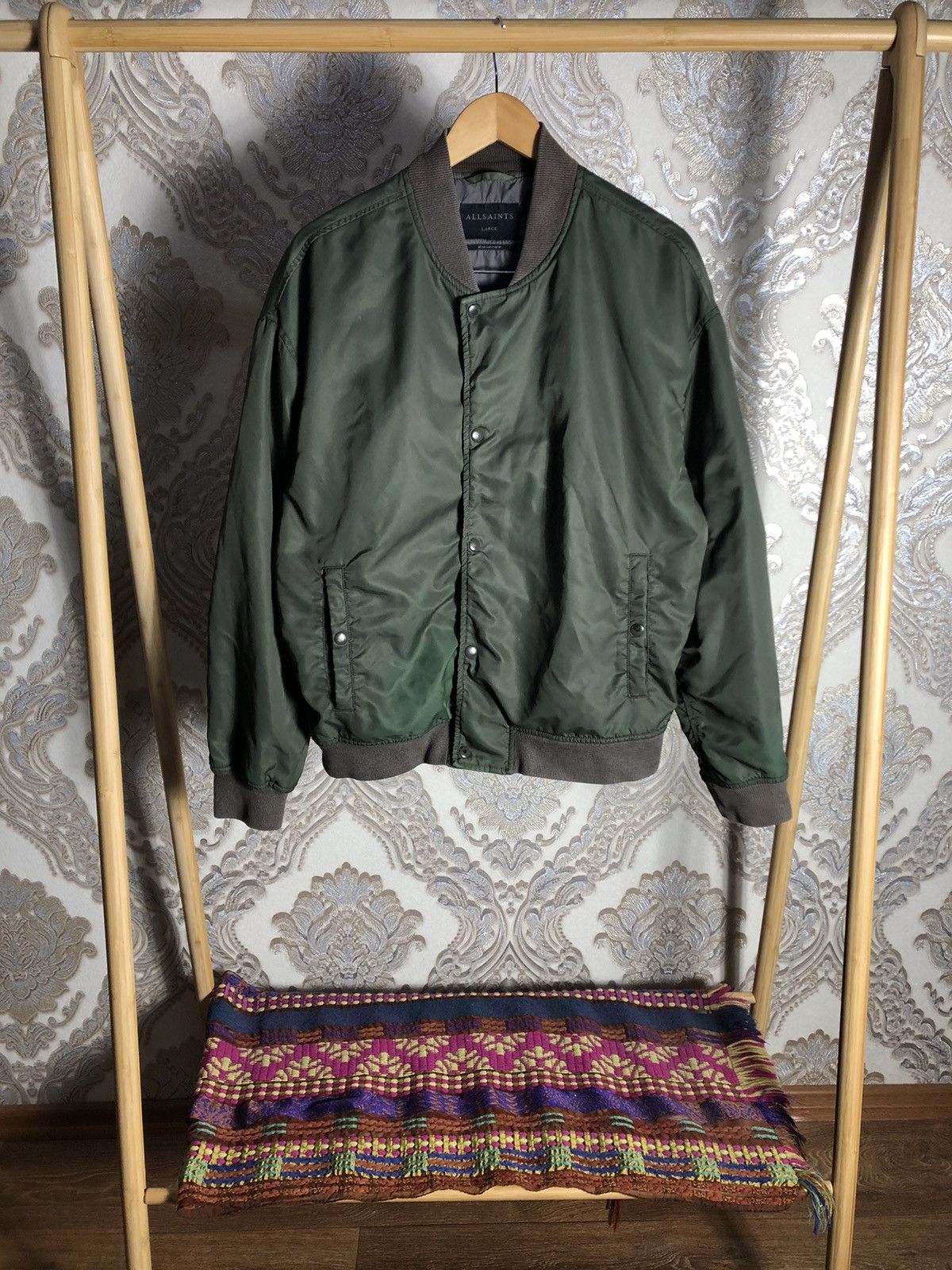 Allsaints × Vintage VERY RARE ALLSAINTS KITSON BOMBER NYLON JACKET JAPAN STYLE Size US L / EU 52-54 / 3 - 1 Thumbnail