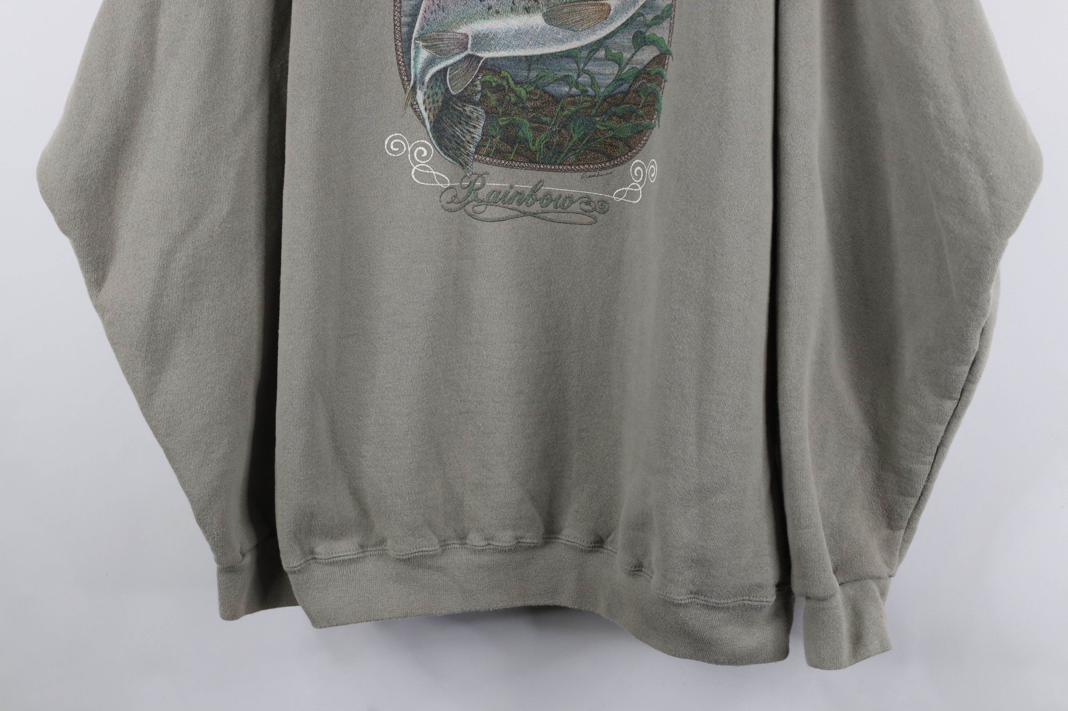 Vintage Vintage 90s Heavyweight Fishing Crewneck Sweatshirt USA Size US XL / EU 56 / 4 - 3 Thumbnail