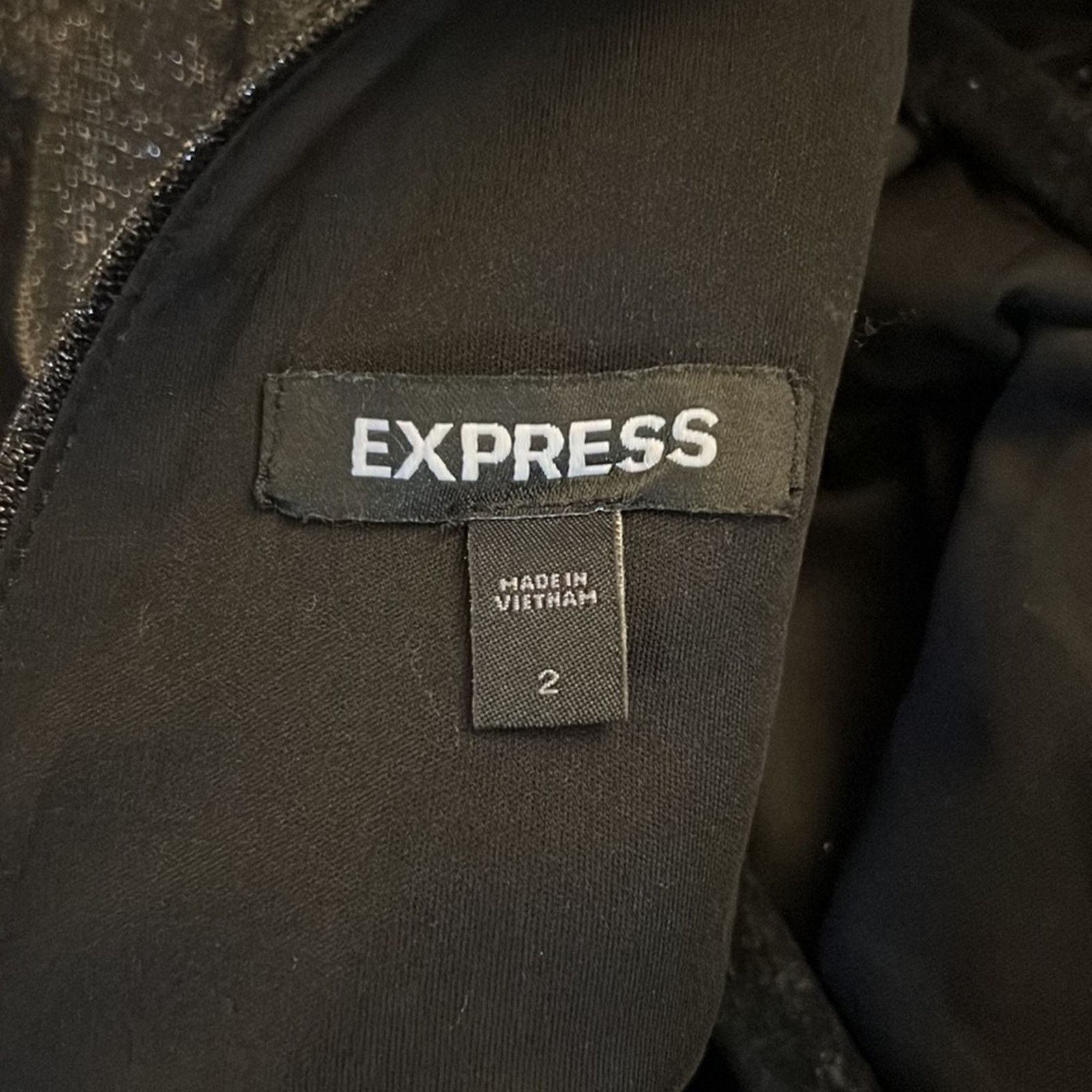 Express Express Metallic Deep Back V Dress Size 2 Size XS / US 0-2 / IT 36-38 - 4 Thumbnail