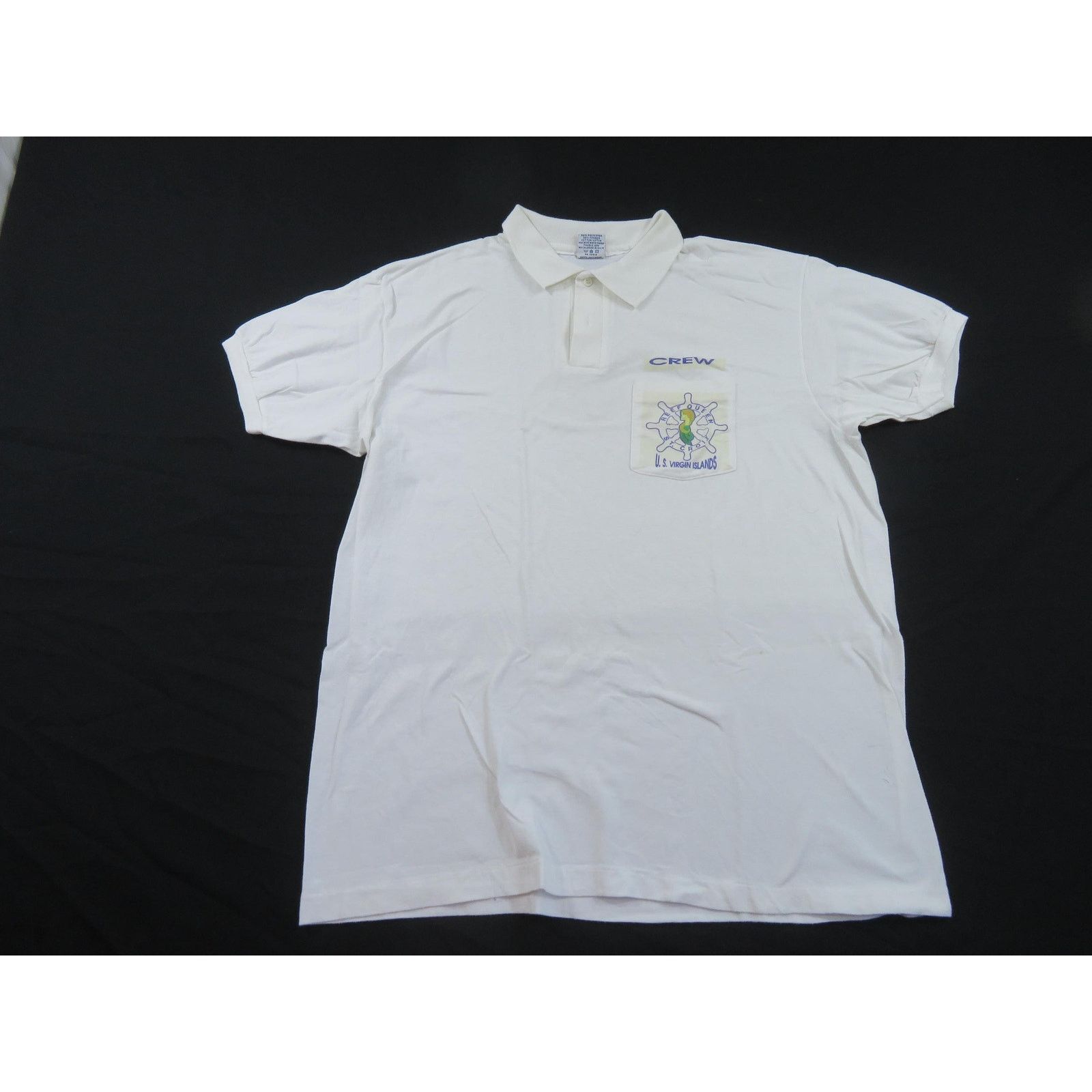 Anvil US Virgin Islands Ship Crew Souvenir Polo Shirt Sz XL 1990s Size US XL / EU 56 / 4 - 1 Thumbnail