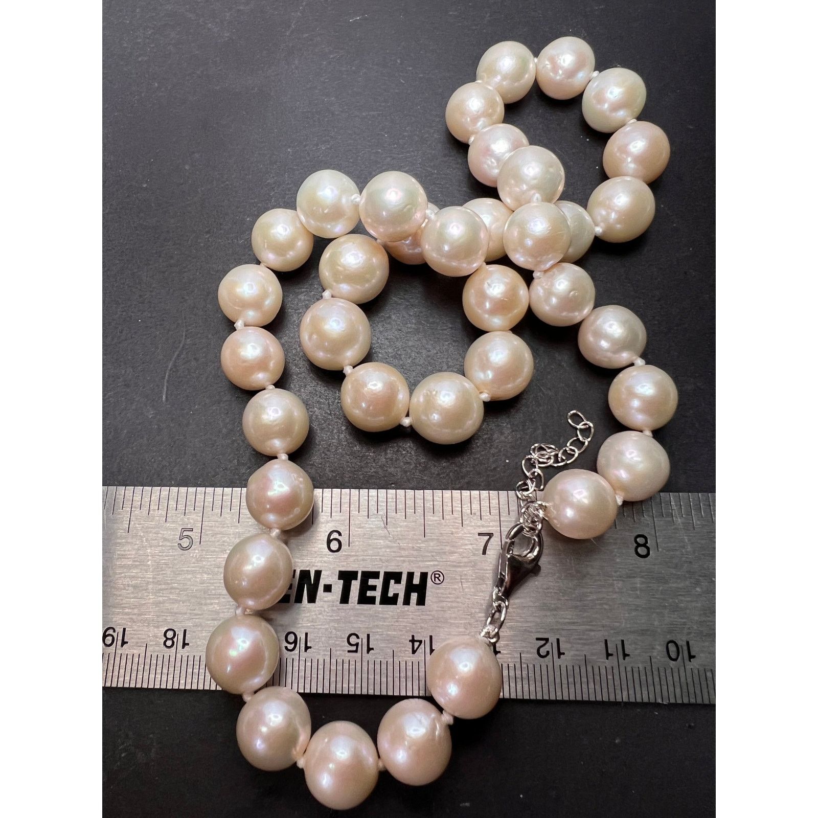 Other Cultured Pearl Rhodium Over Sterling Silver Necklace 20inch Size ONE SIZE - 2 Thumbnail