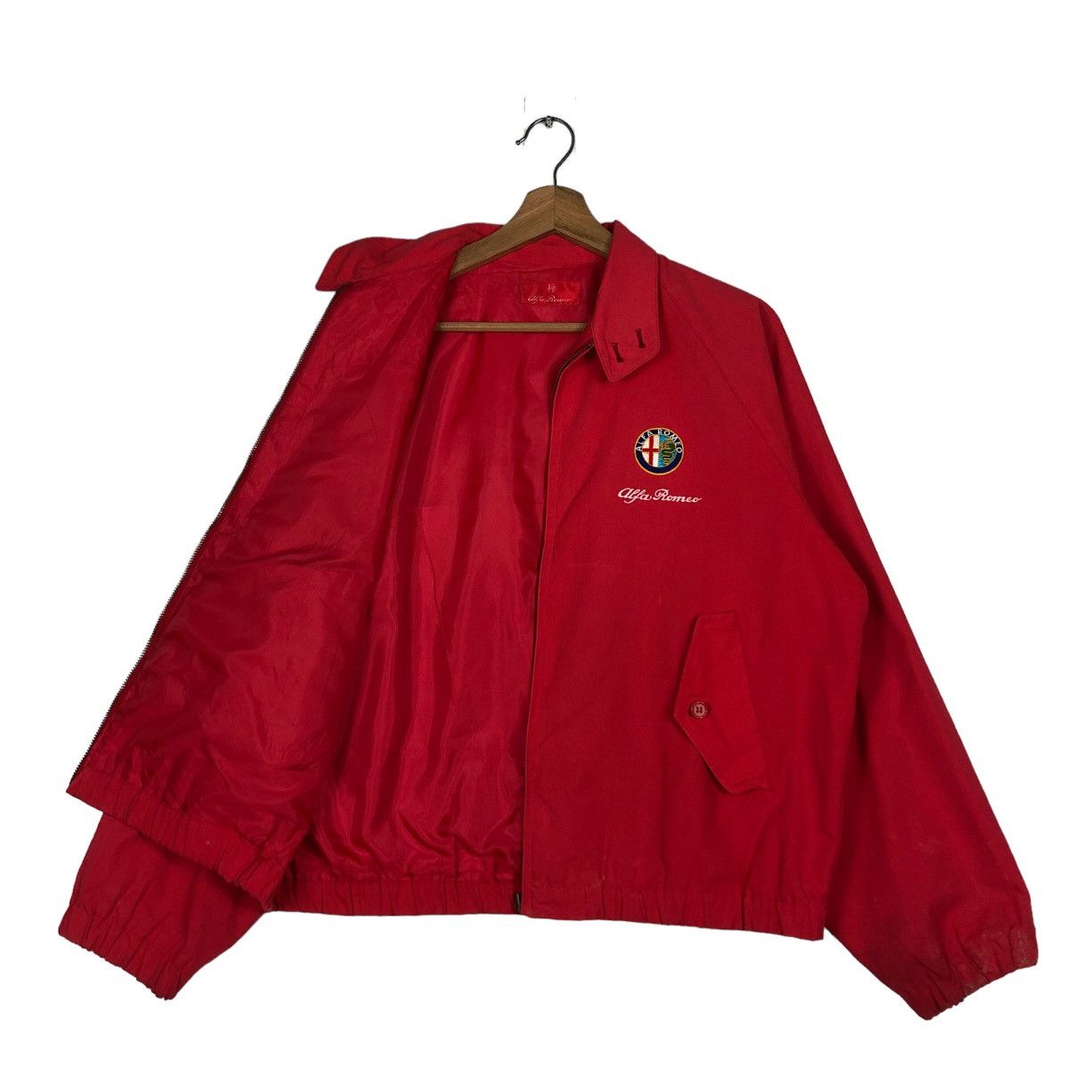 Japanese Brand 🔥Vintage Bomber Jacket Alfa Romeo Big Logo Car Jacket Size US M / EU 48-50 / 2 - 11 Thumbnail