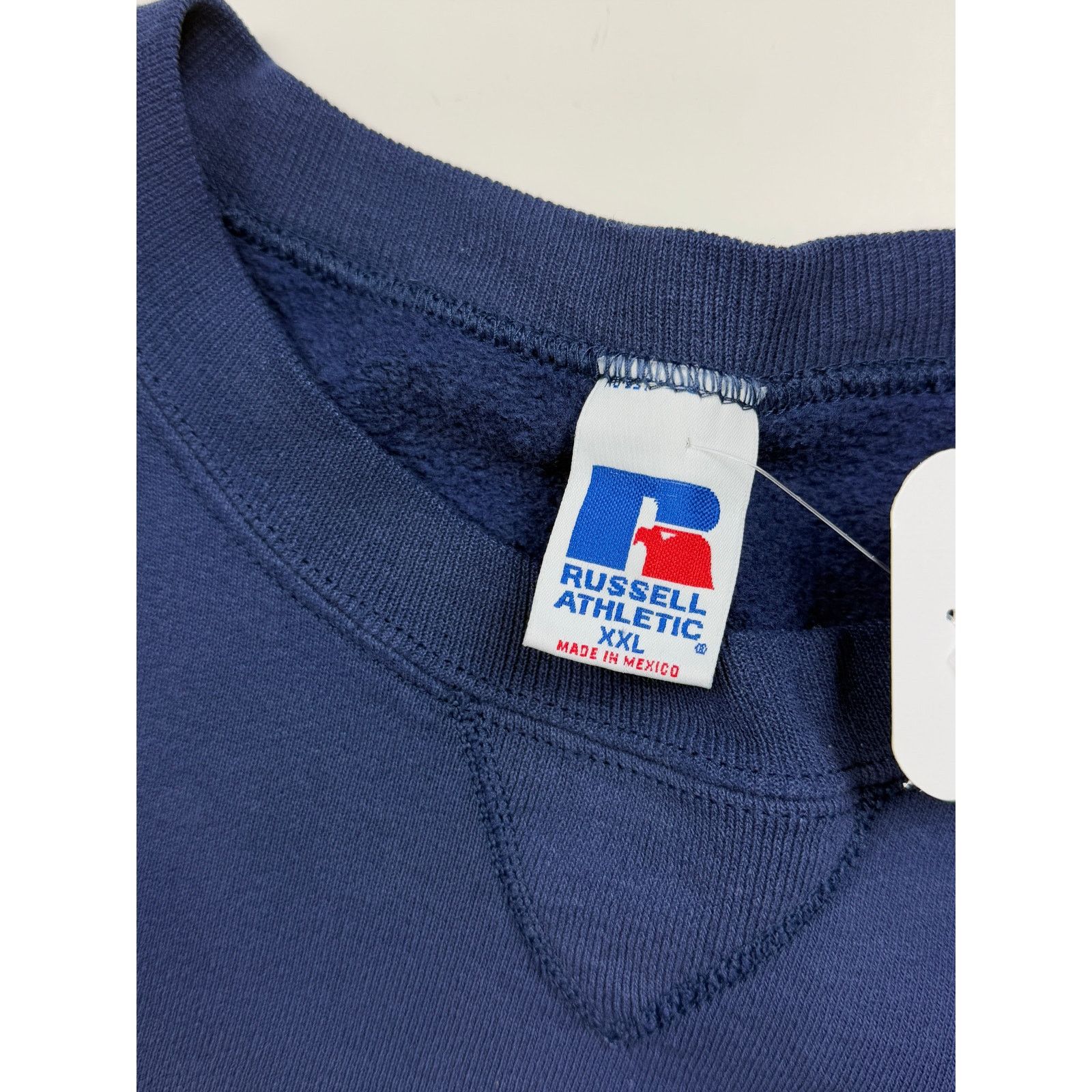 Vintage Vintage Russell Athletic Crewneck Sweatshirt XXL Faded Blue Size US XXL / EU 58 / 5 - 3 Thumbnail