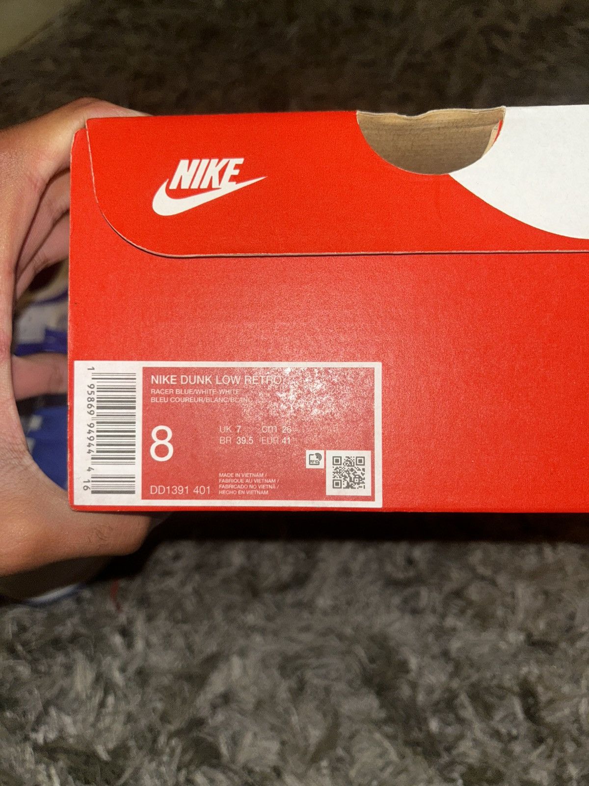 Nike Racer Blue and White nike dunks Size 8 Mens Size US 8 / EU 41 - 6 Thumbnail