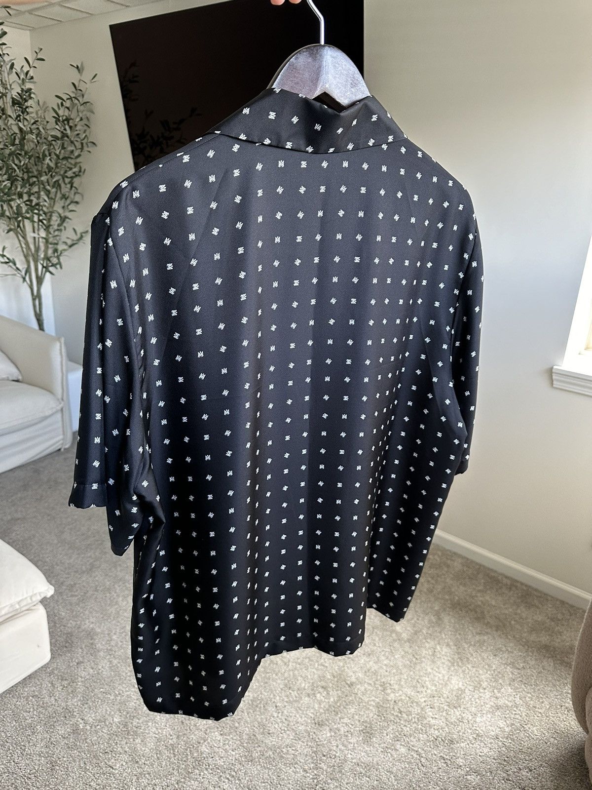 Amiri Mixed Monogram Silk Camp Shirt Size US L / EU 52-54 / 3 - 3 Thumbnail