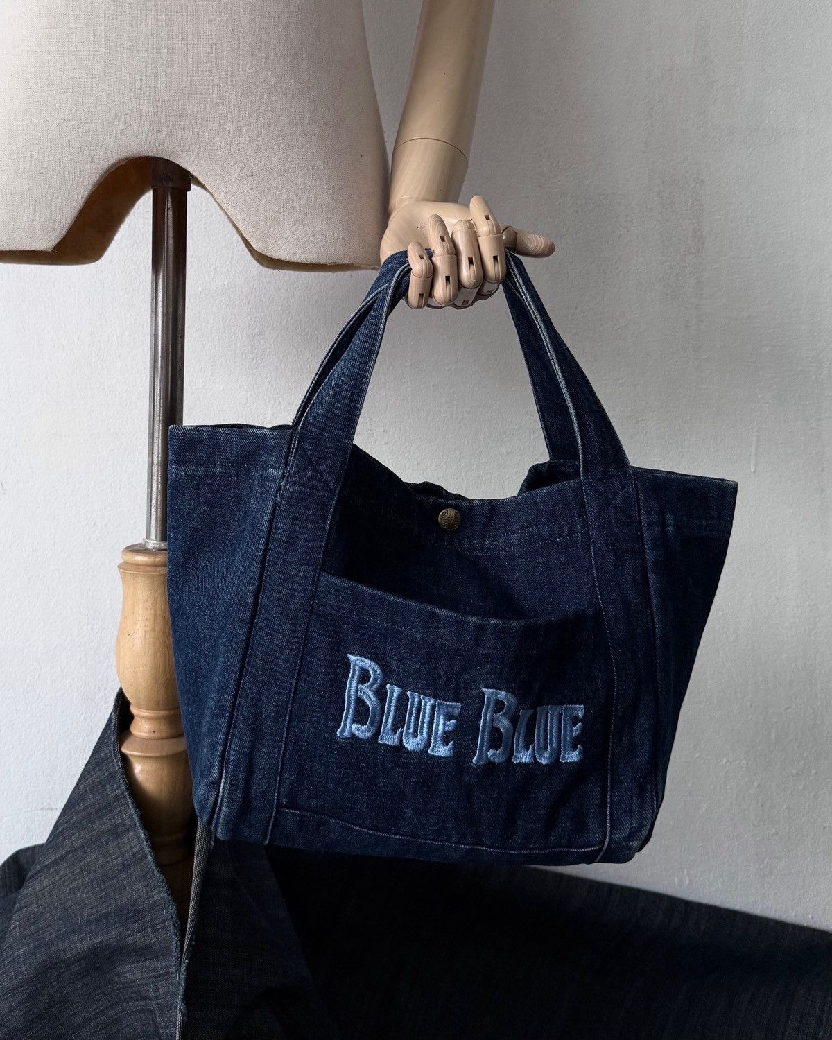 Blue Blue Japan BLUE BLUE ANCHOR DENIM TOTE BAG Size ONE SIZE - 10 Thumbnail