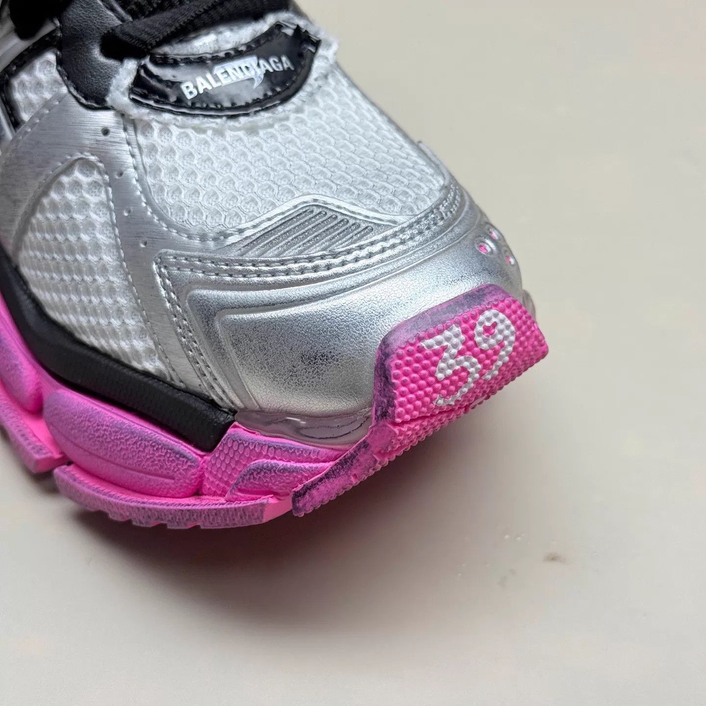 Balenciaga Balenciaga Runner Deconstructed Black & Pink 39 Size US 8.5 / IT 38.5 - 7 Thumbnail