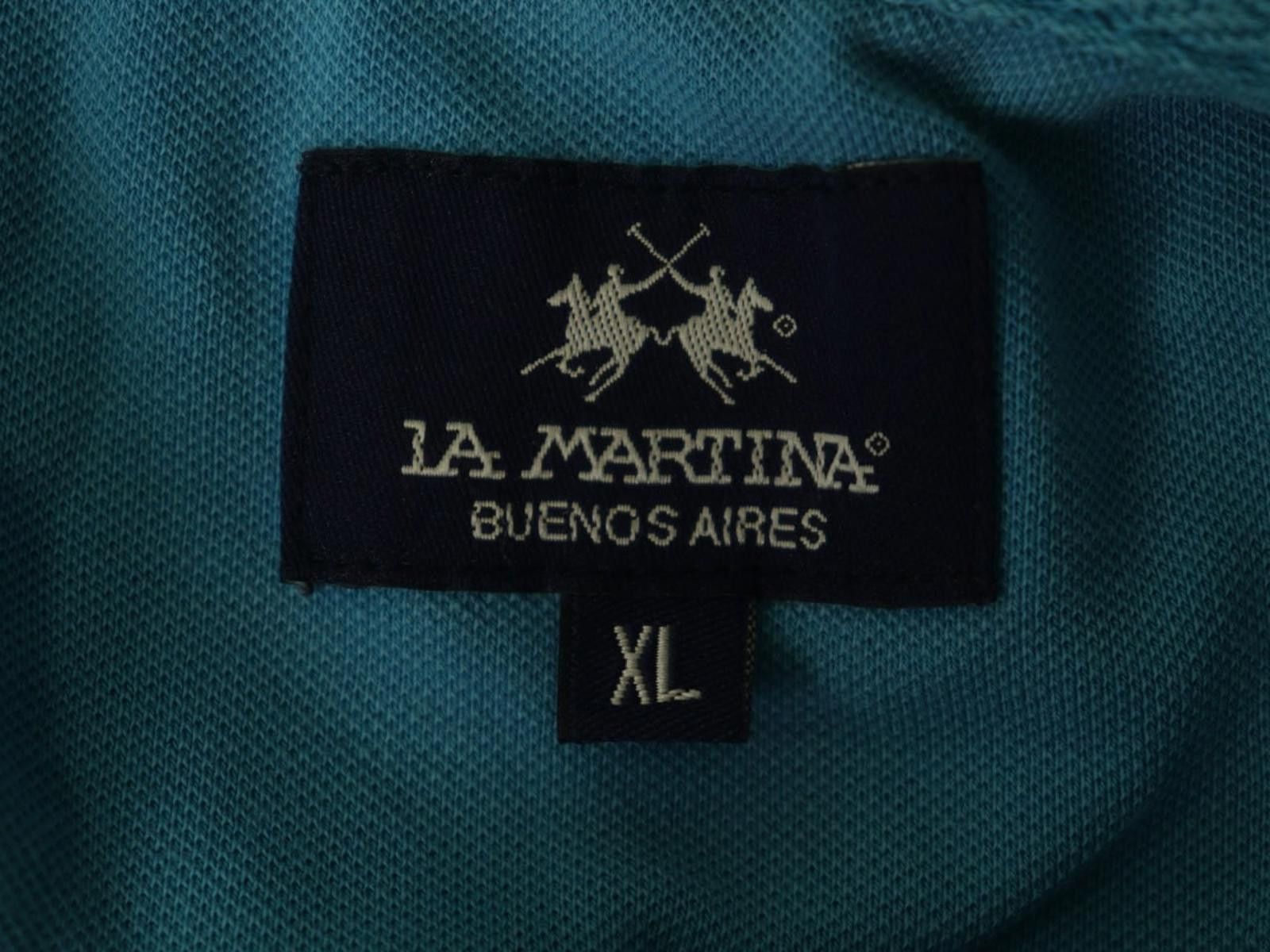 La Martina LA MARTINA Blue Cotton Collared Casual Polo Shirt Size XL Size US XL / EU 56 / 4 - 11 Thumbnail