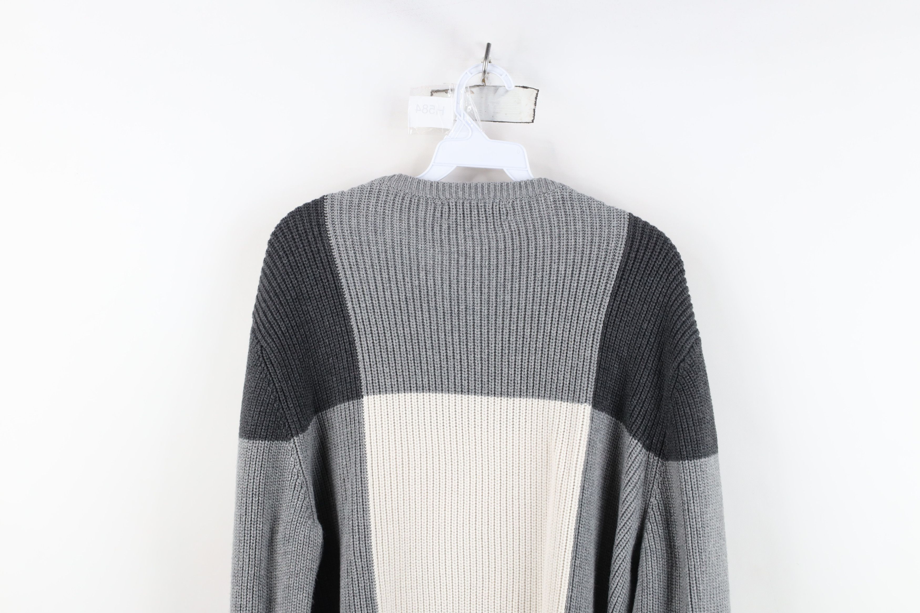 Vintage Adam Lippes for Target Patchwork Chunky Ribbed Knit Sweater Size US L / EU 52-54 / 3 - 9 Thumbnail