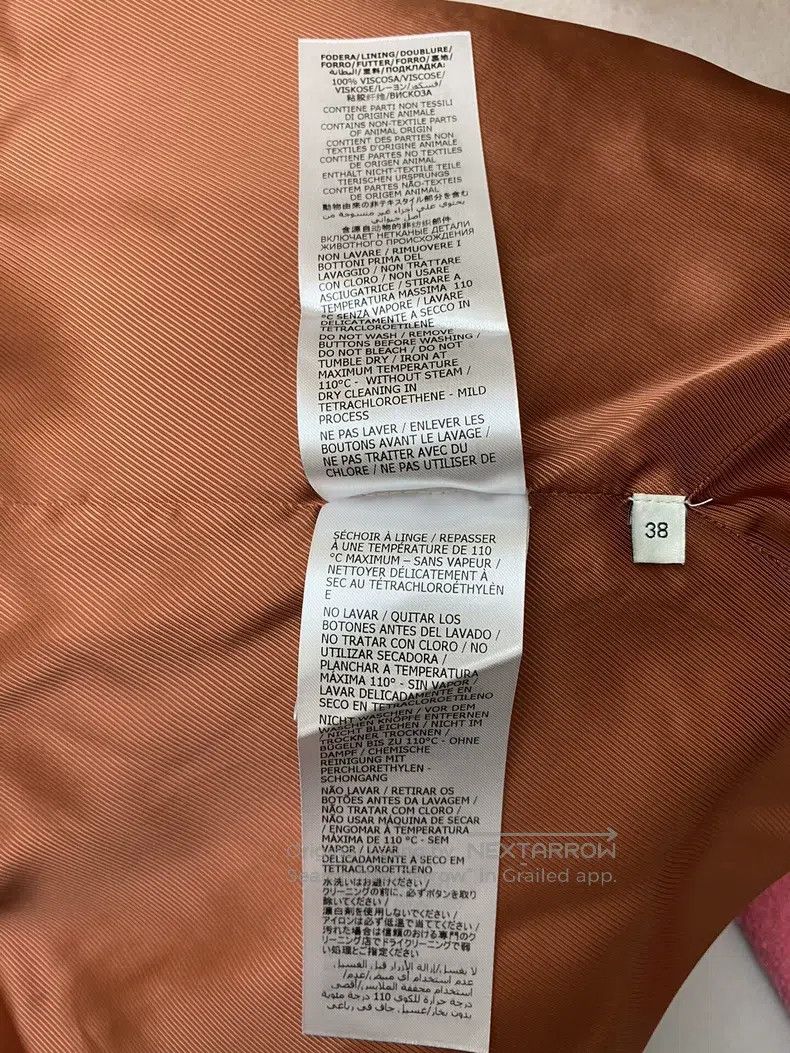Gucci Gucci Pink woollen coat Size XS / US 0-2 / IT 36-38 - 7 Thumbnail