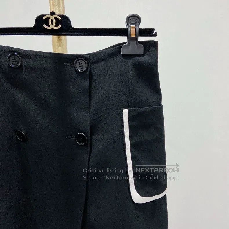 Fendi Fendi Double-breasted Black Skirt Size 24" / US 00 / IT 34 - 3 Thumbnail