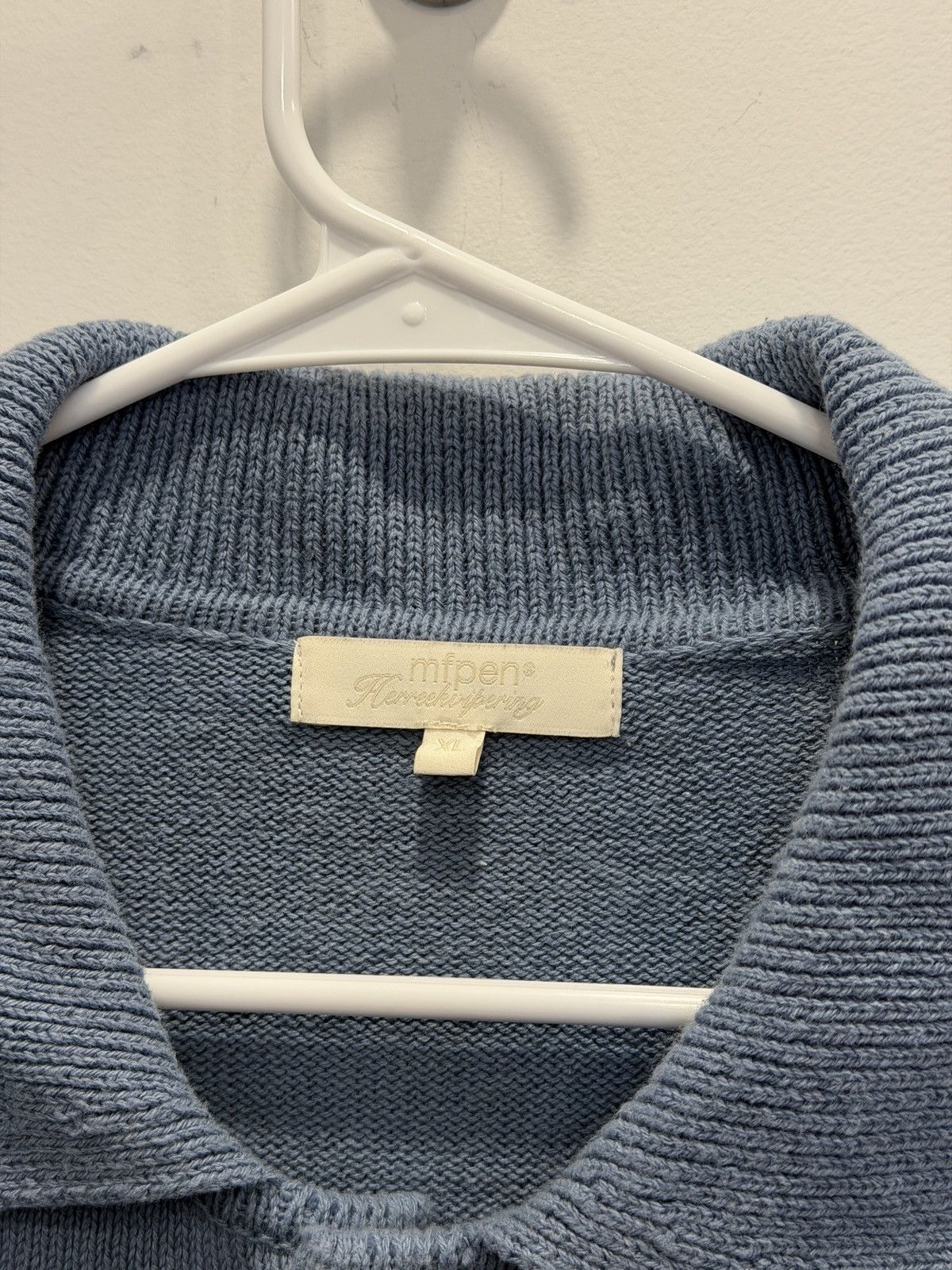 Mfpen Mfpen Blue Formal Polo Cardigan Size US XL / EU 56 / 4 - 4 Thumbnail