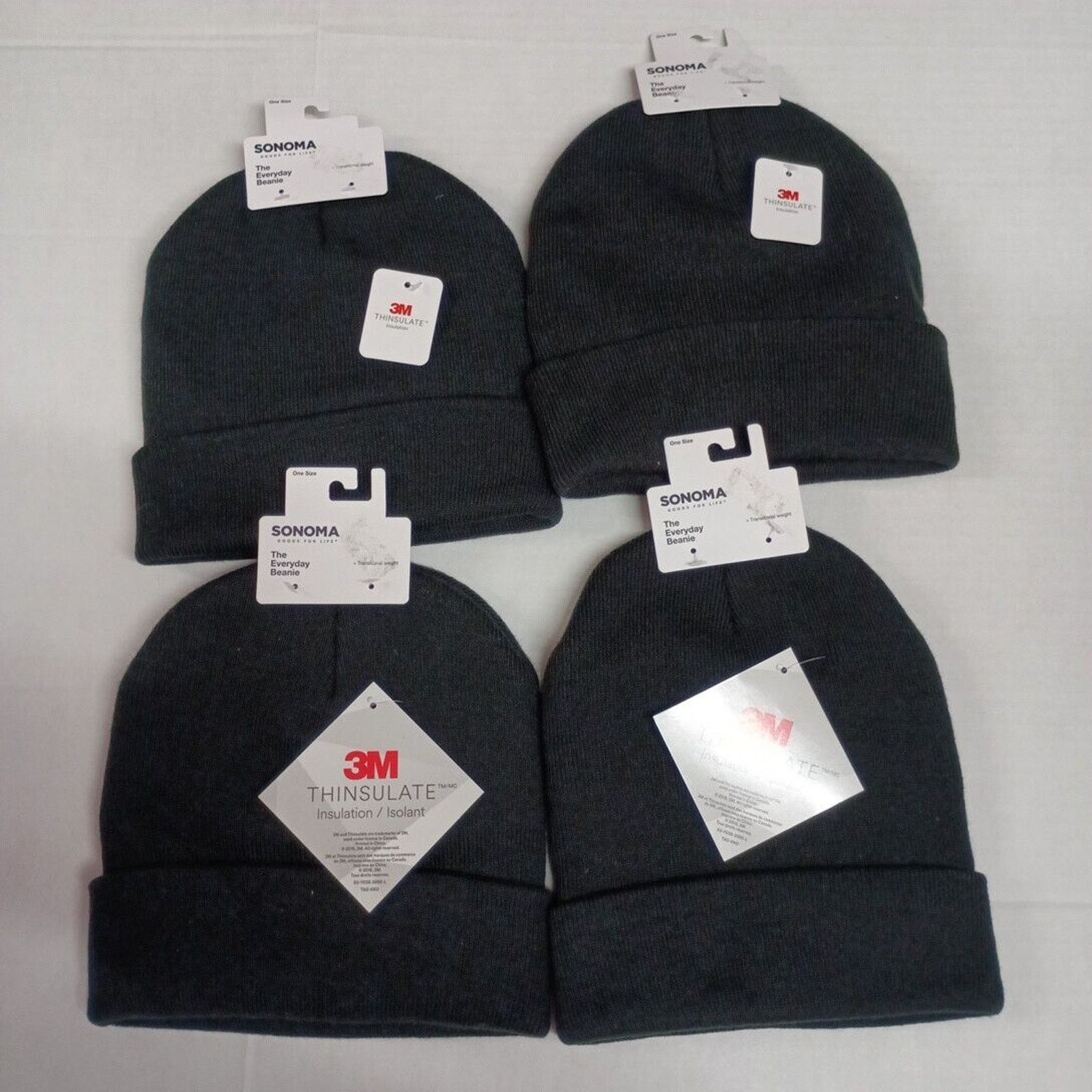 Sonoma 4 Men's Sonoma Thinsulate The Everyday Beanie Mineral Black Size ONE SIZE - 1 Thumbnail
