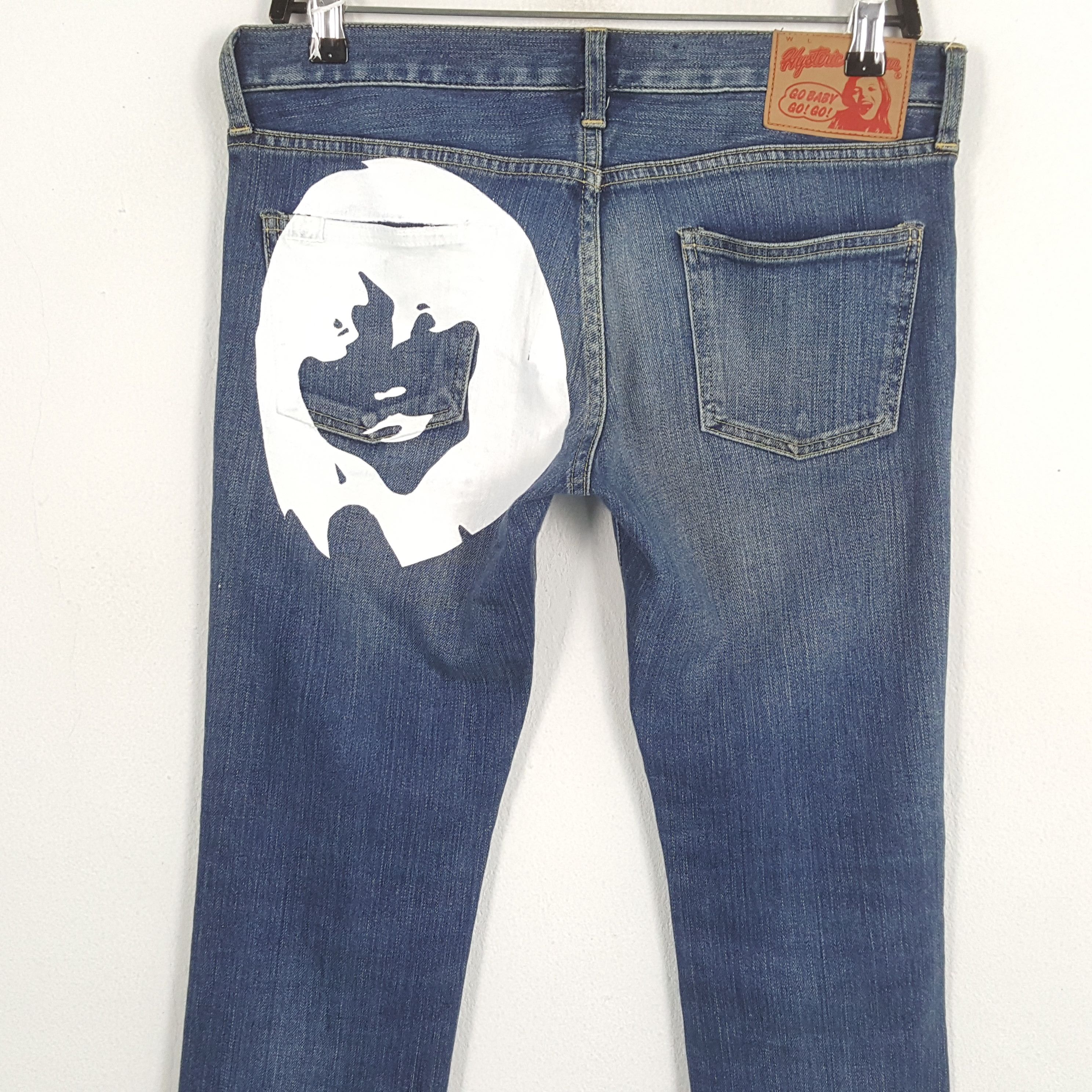 Hysteric Glamour × Japanese Brand × Vintage HYSTERIC GLAMOUR Japanese Brand Custom Art Jeans Size 31" - 2 Thumbnail