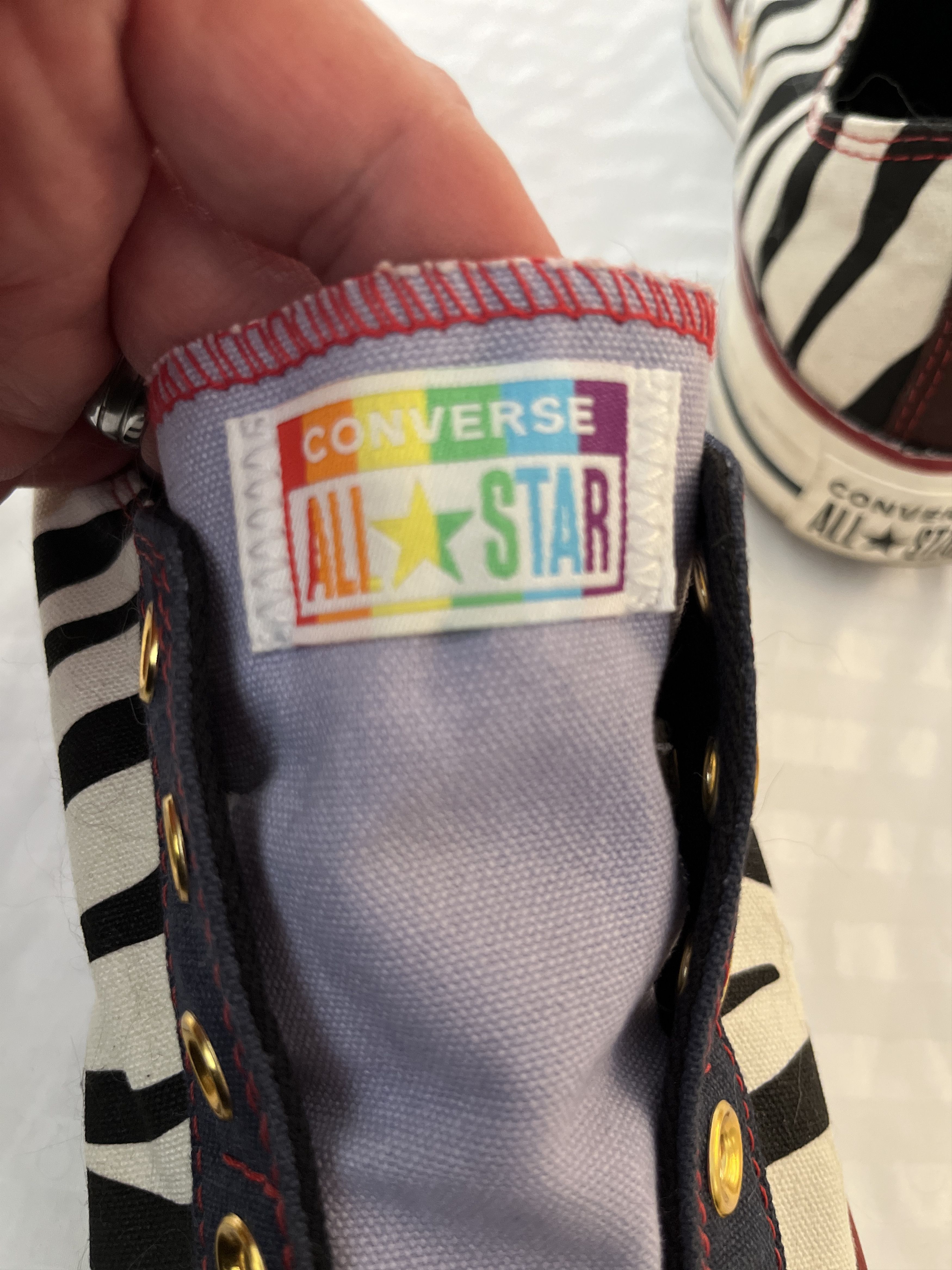 Converse Converse Chuck Taylor Zebra Slip-On Custom Pride Mens 8 Size US 8 / EU 41 - 11 Thumbnail