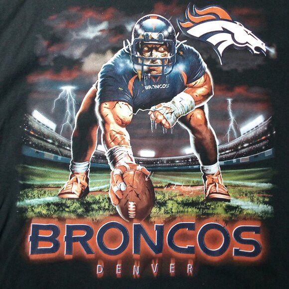 Liquid Blue × NFL × Vintage Vintage Y2K Liquid Blue Denver Broncos T-Shirt Size US XL / EU 56 / 4 - 1 Thumbnail