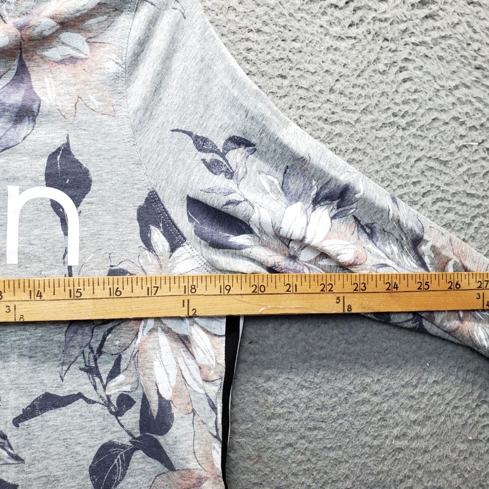 Calvin Klein Calvin Klein Womens Hoodie XS Multicolor Floral Cropped Stretch Pullover - Performance Outdoor Shirt Pullover, Casual Fit Size XS / US 0-2 / IT 36-38 - 6 Thumbnail