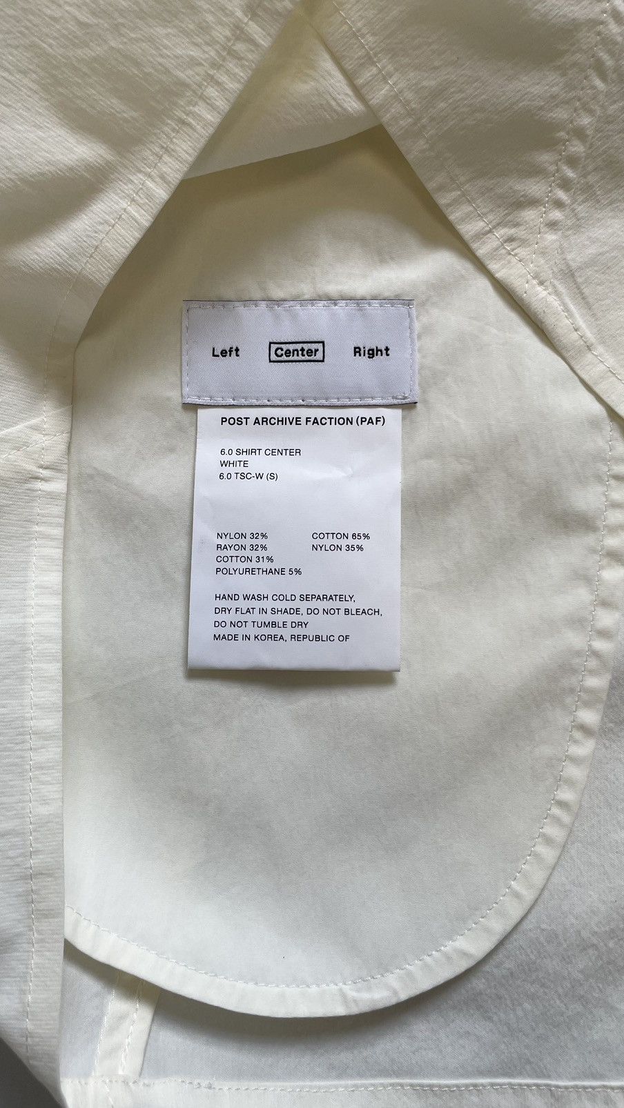 POST ARCHIVE FACTION (PAF) Panelled Nylon ‘6.0 Shirt Centre’ Size US S / EU 44-46 / 1 - 8 Thumbnail