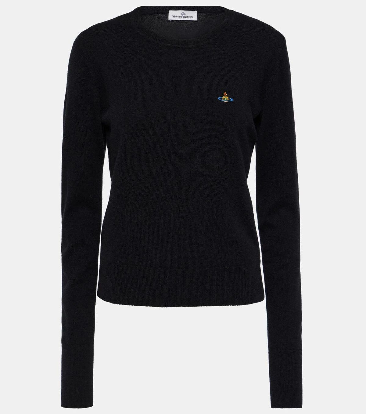 Vivienne Westwood o1f1d3z0226 Wool & Cashmere Sweater in Black Size XS / US 0-2 / IT 36-38 - 1 Thumbnail