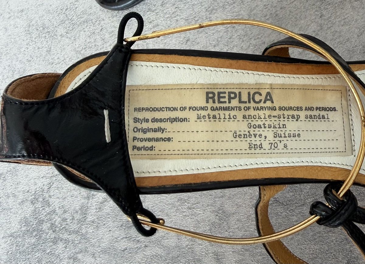 Maison Margiela MAISON MARGIELA - AW05 LINE 22 GOLD BANGLE STRAP HIGH-HEELS Size US 8 / IT 38 - 5 Thumbnail