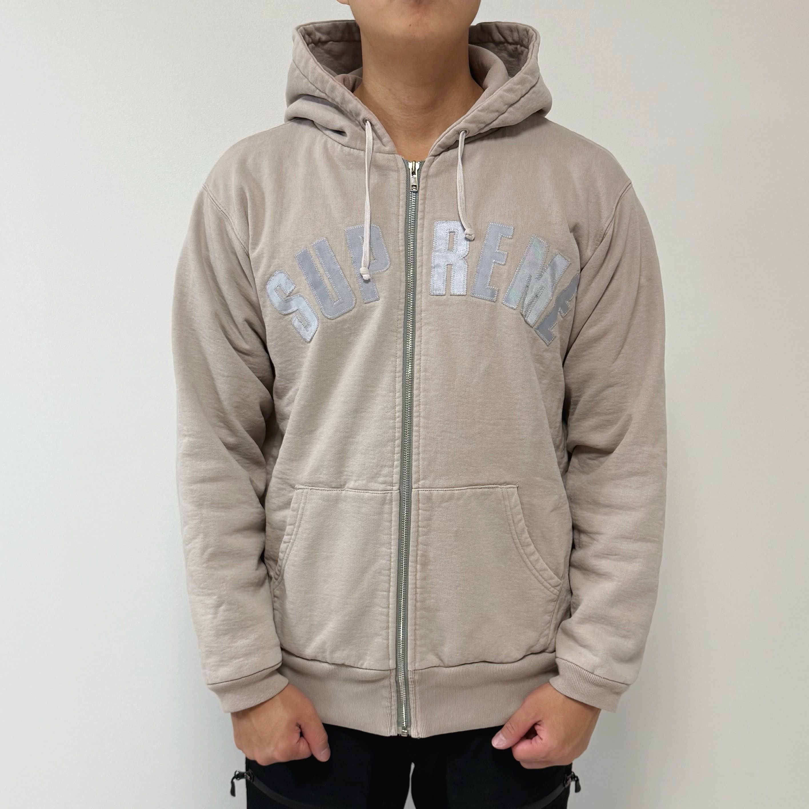 Supreme Supreme Old English Hood Logo Zip Up | Grailed