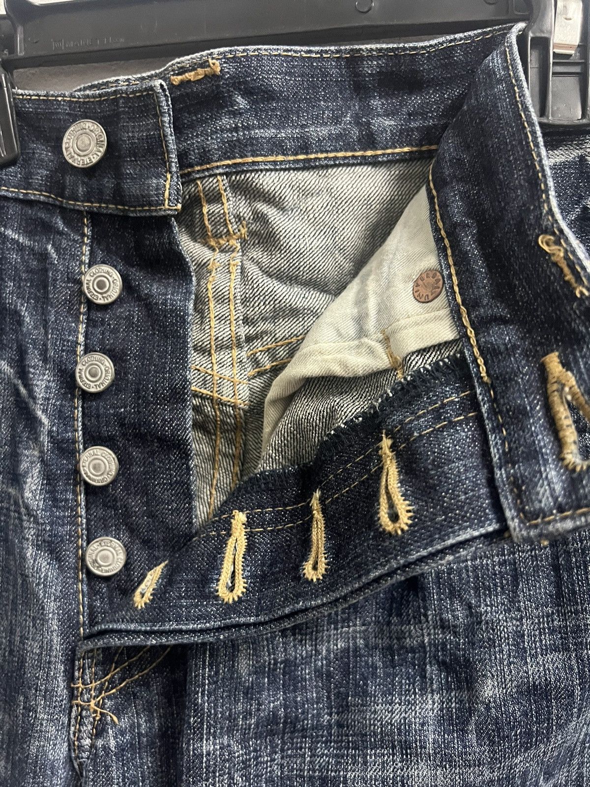 Eternal × Vintage ETERNAL JAPAN DENIM BUTTON FLY JEANS DISTRESSED Size US 32 / EU 48 - 8 Thumbnail