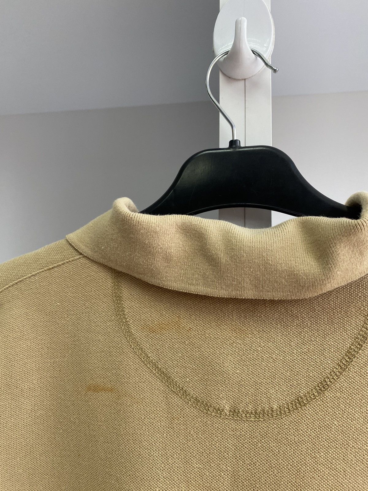 Burberry × Designer × Vintage Vintage Burberry Long Sleeve Rugby Beige Shirt Size US XL / EU 56 / 4 - 15 Thumbnail