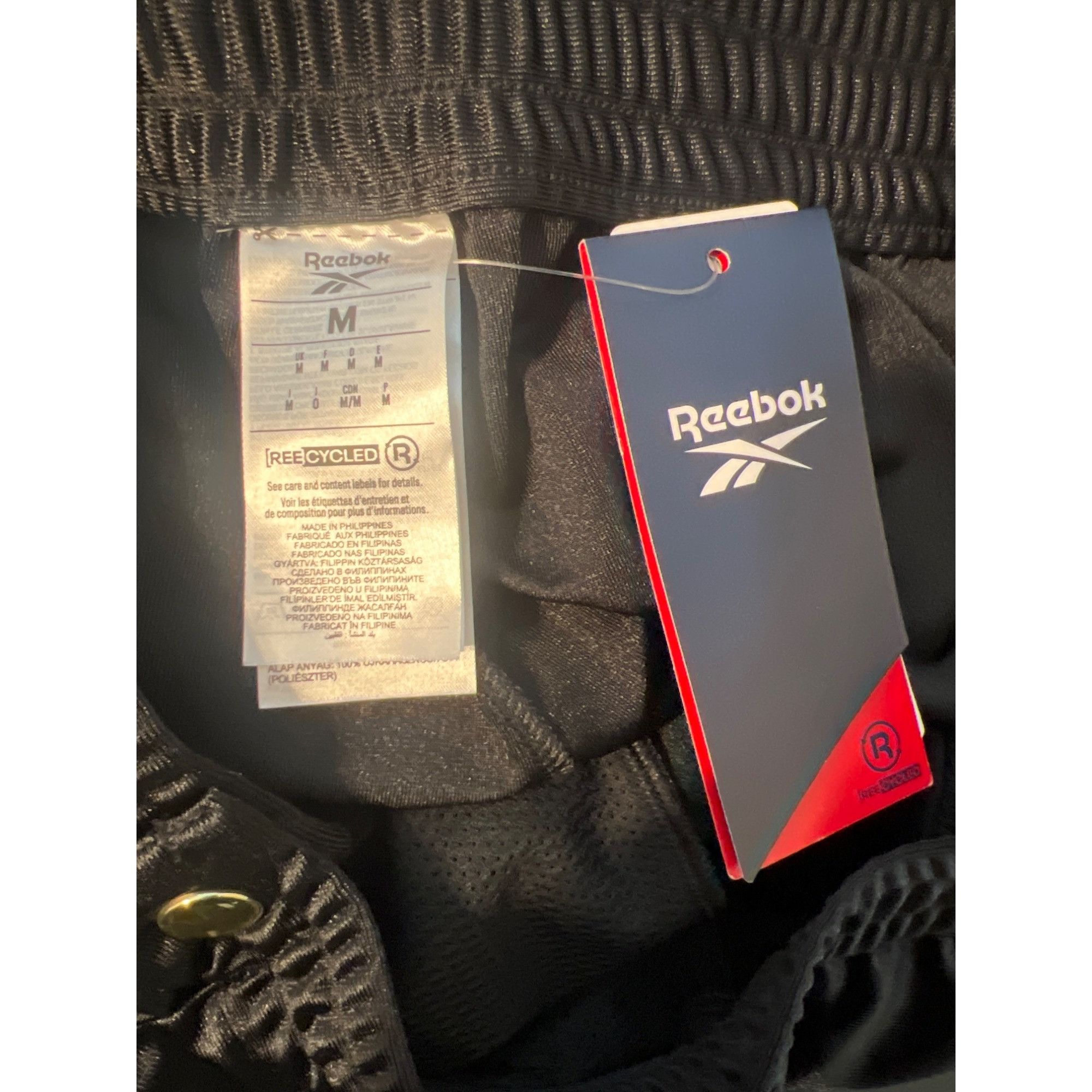 Reebok Reebok Breakaway Gold Snap Pants Black Basketball Track Pull Size US 36 / EU 52 - 5 Thumbnail
