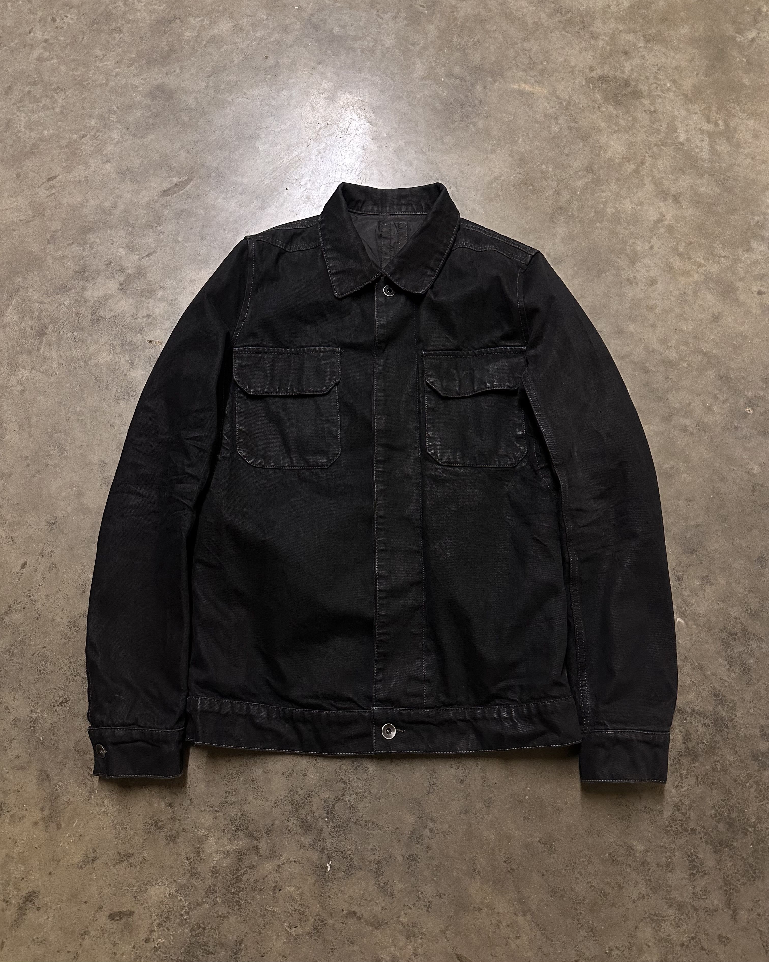 【希少】Rick Owens / OLMAR and MIRTAジャケット Rick Owens Olmar & Mirta dust silk & leather single button jacket